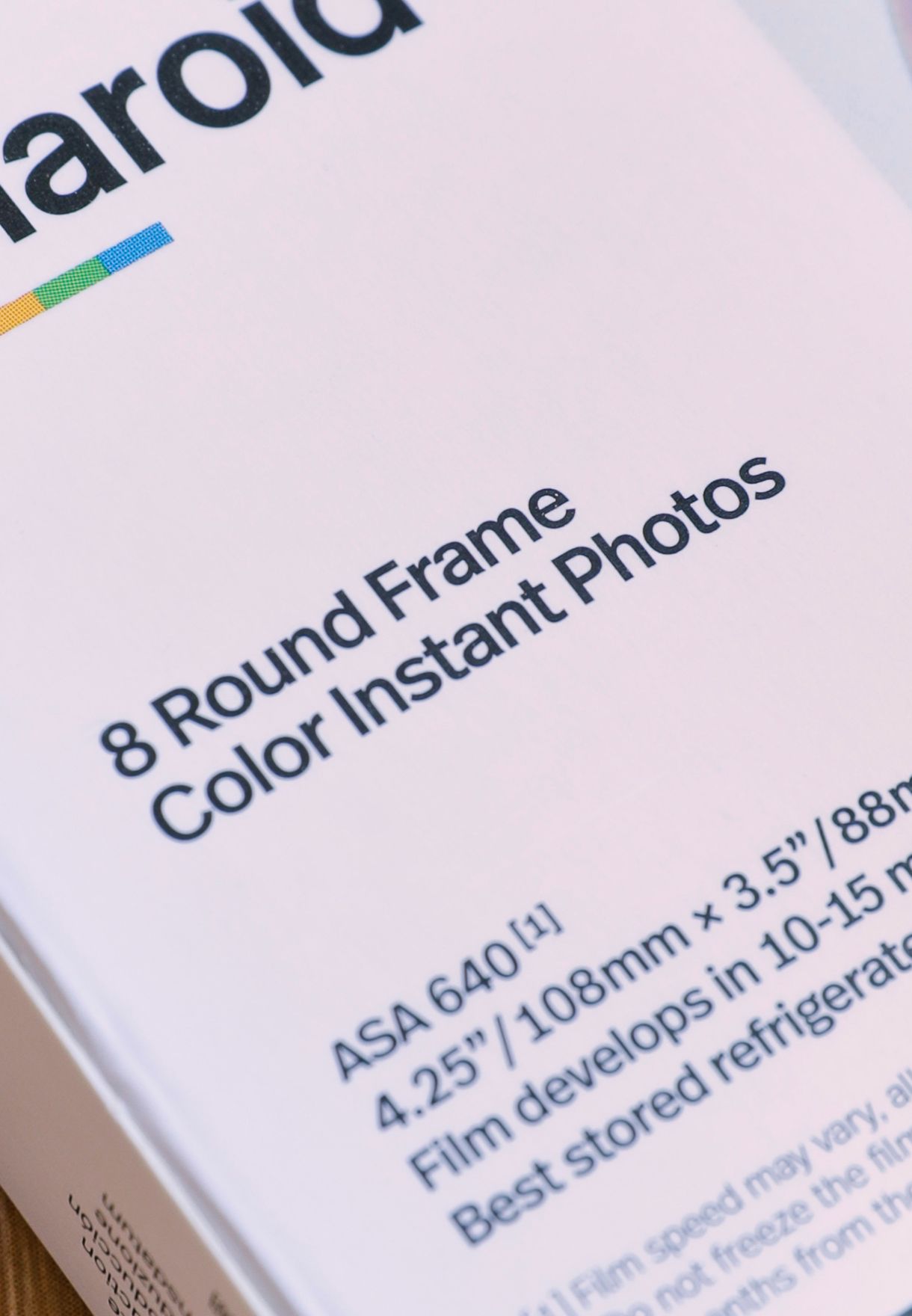 Round Frame Color Film For 600