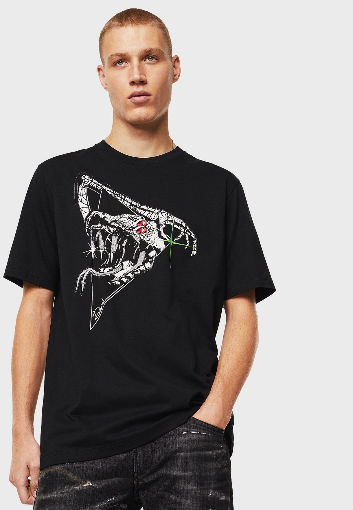 diesel snake t shirt