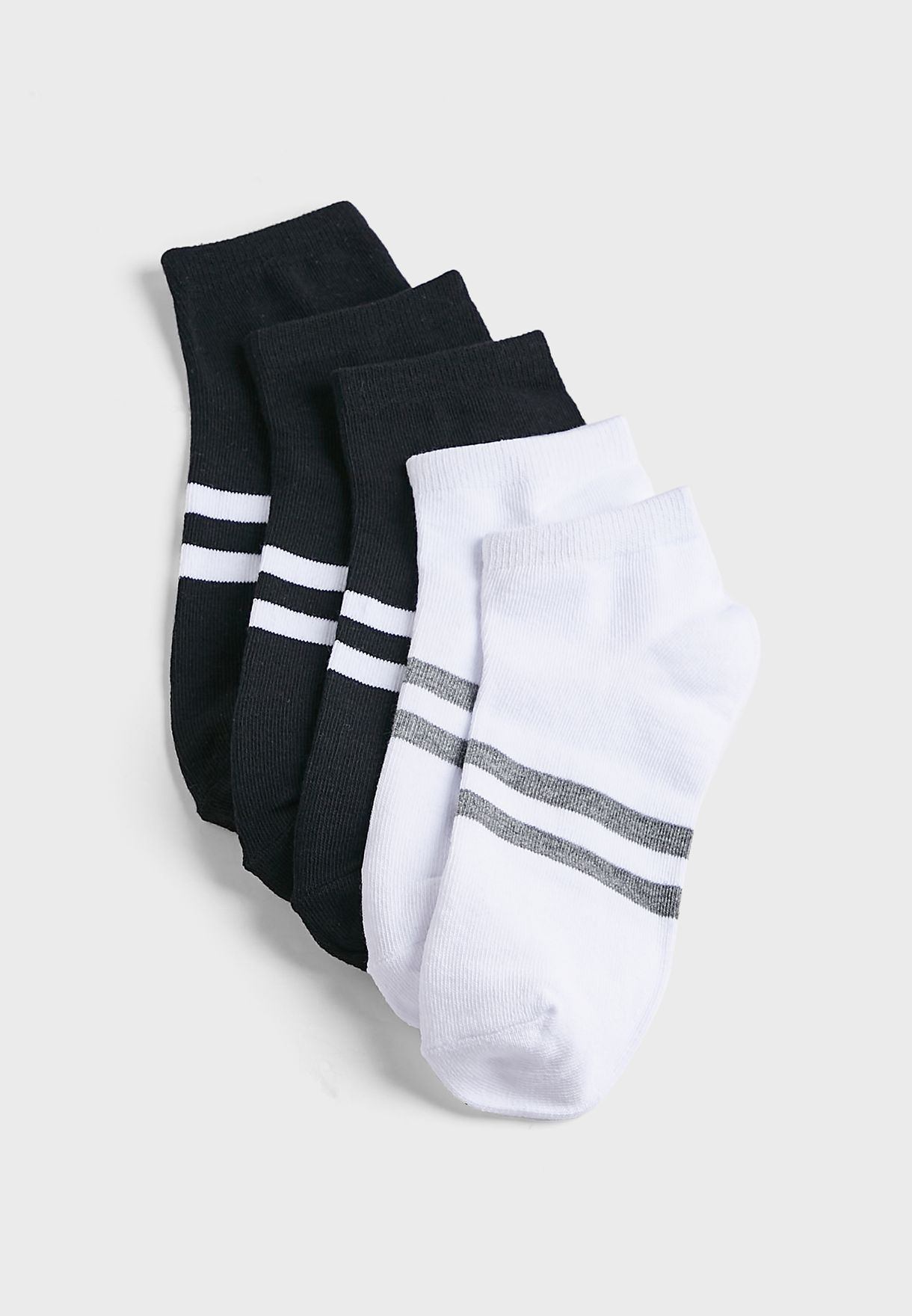 Bravesoul Mens 5Pk Sports Sockswith Reinforced