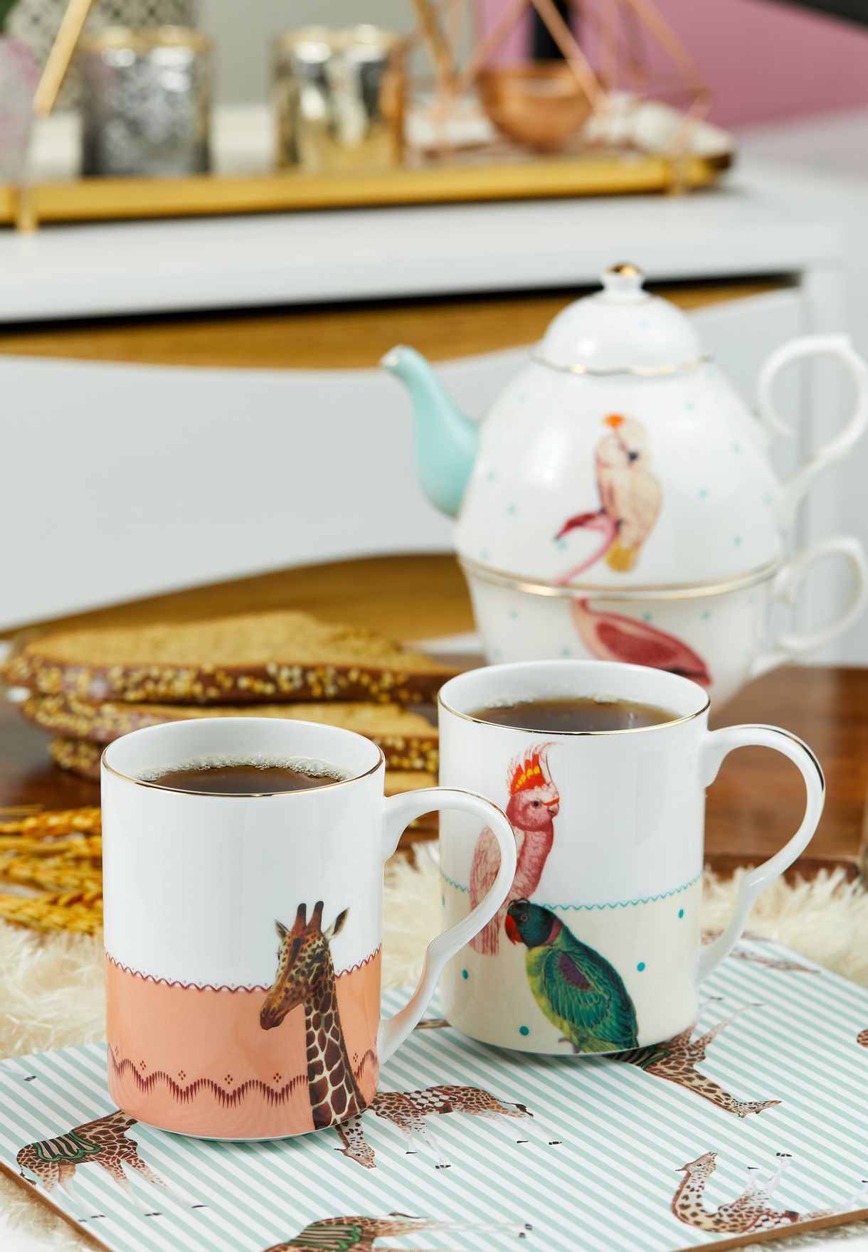2 Pack Printed Mugs