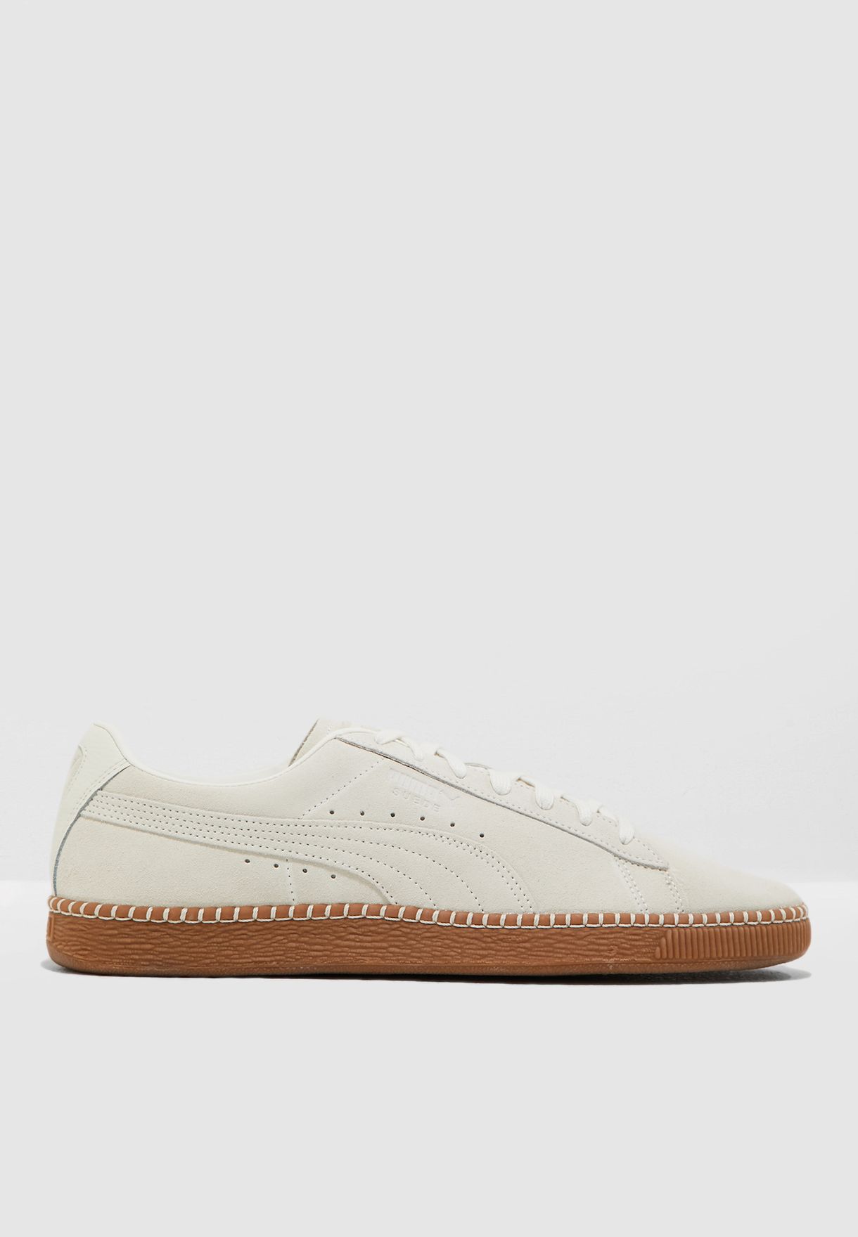 suede classic blanket stitch trainers