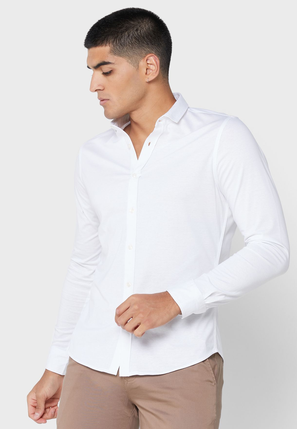 Buy Robert Wood white Knit Shirt for Men in Dubai, Abu Dhabi