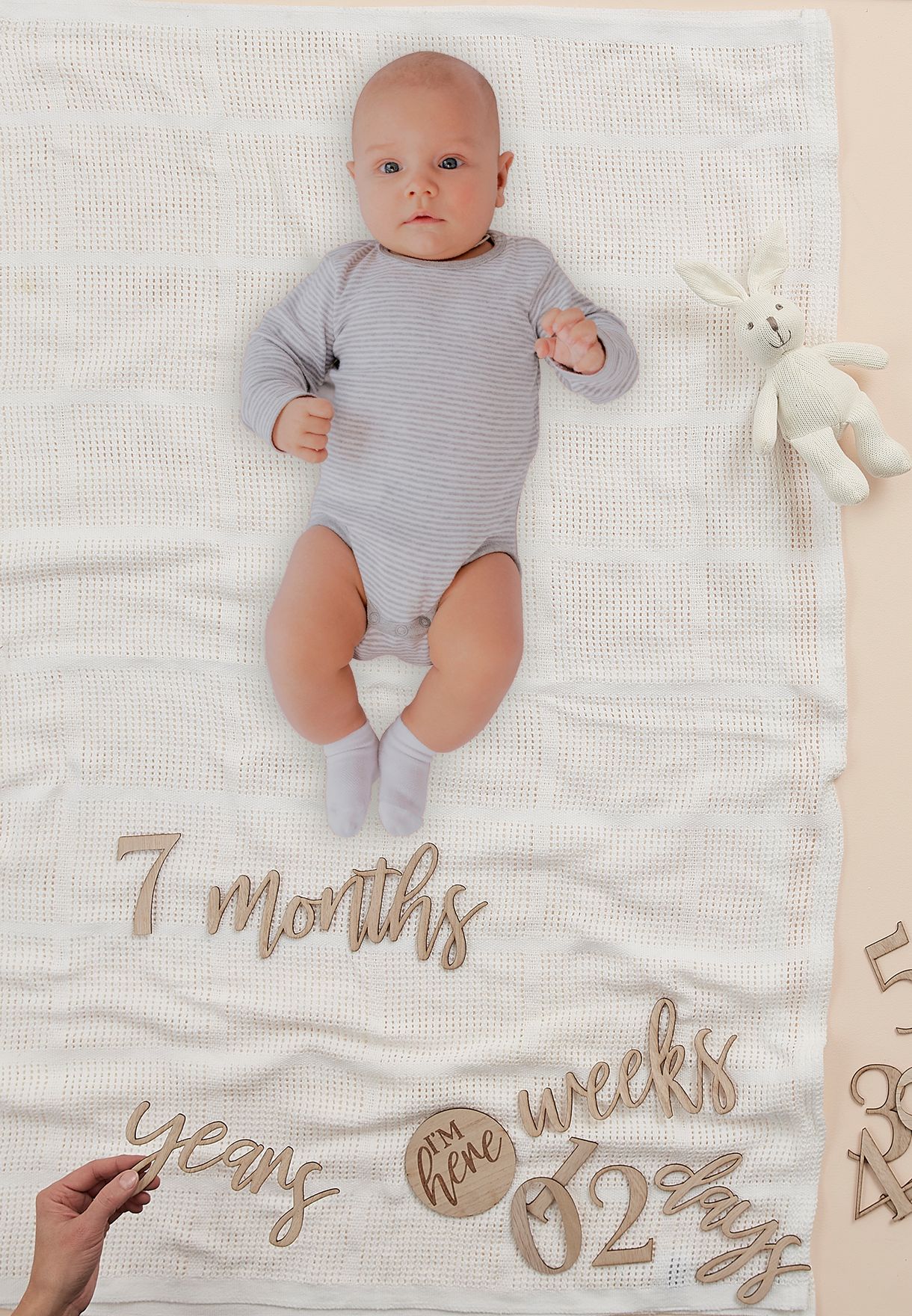 Baby Milestone Mat Wooden Signs