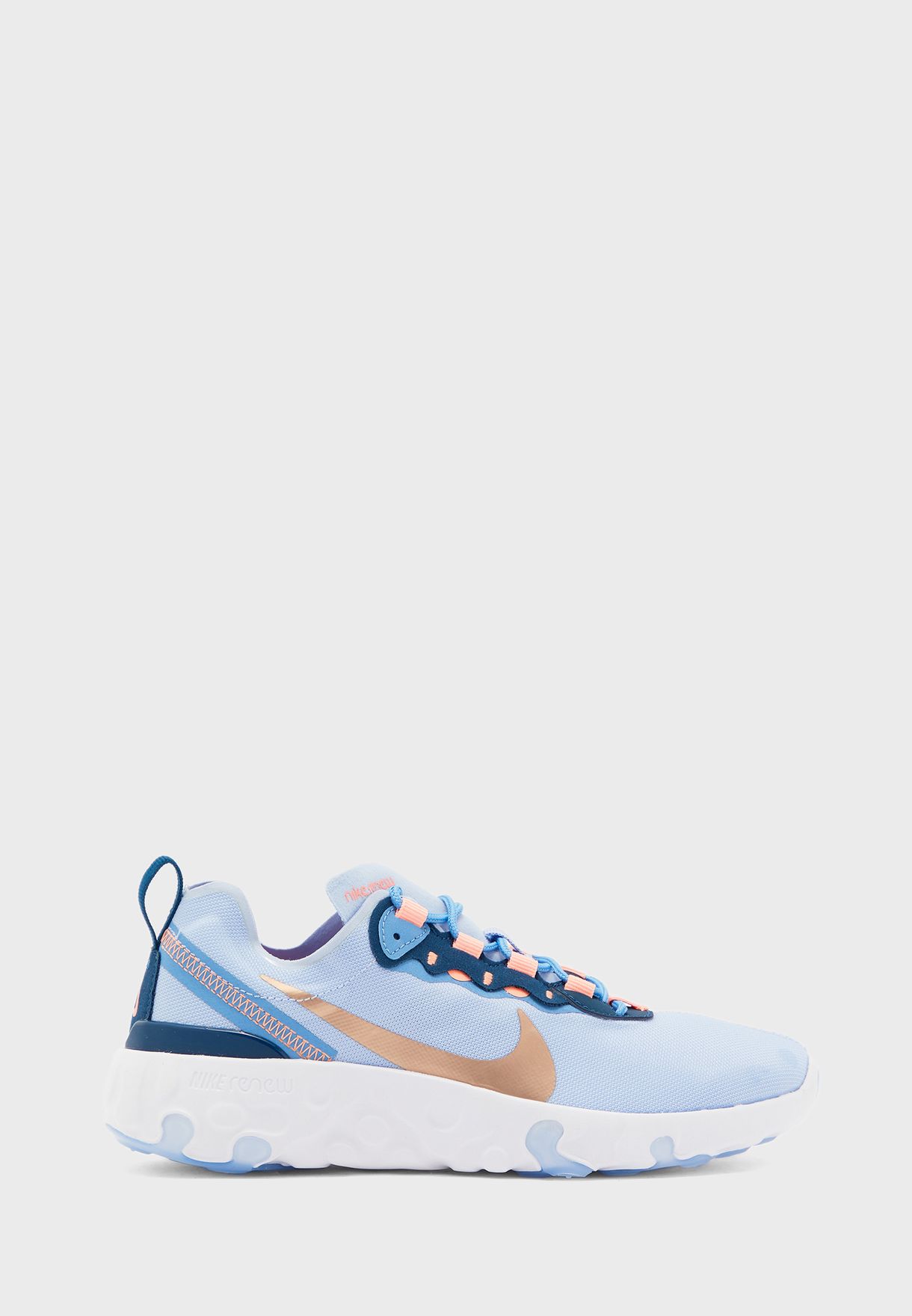 nike pale blue renew element 55 trainers youth