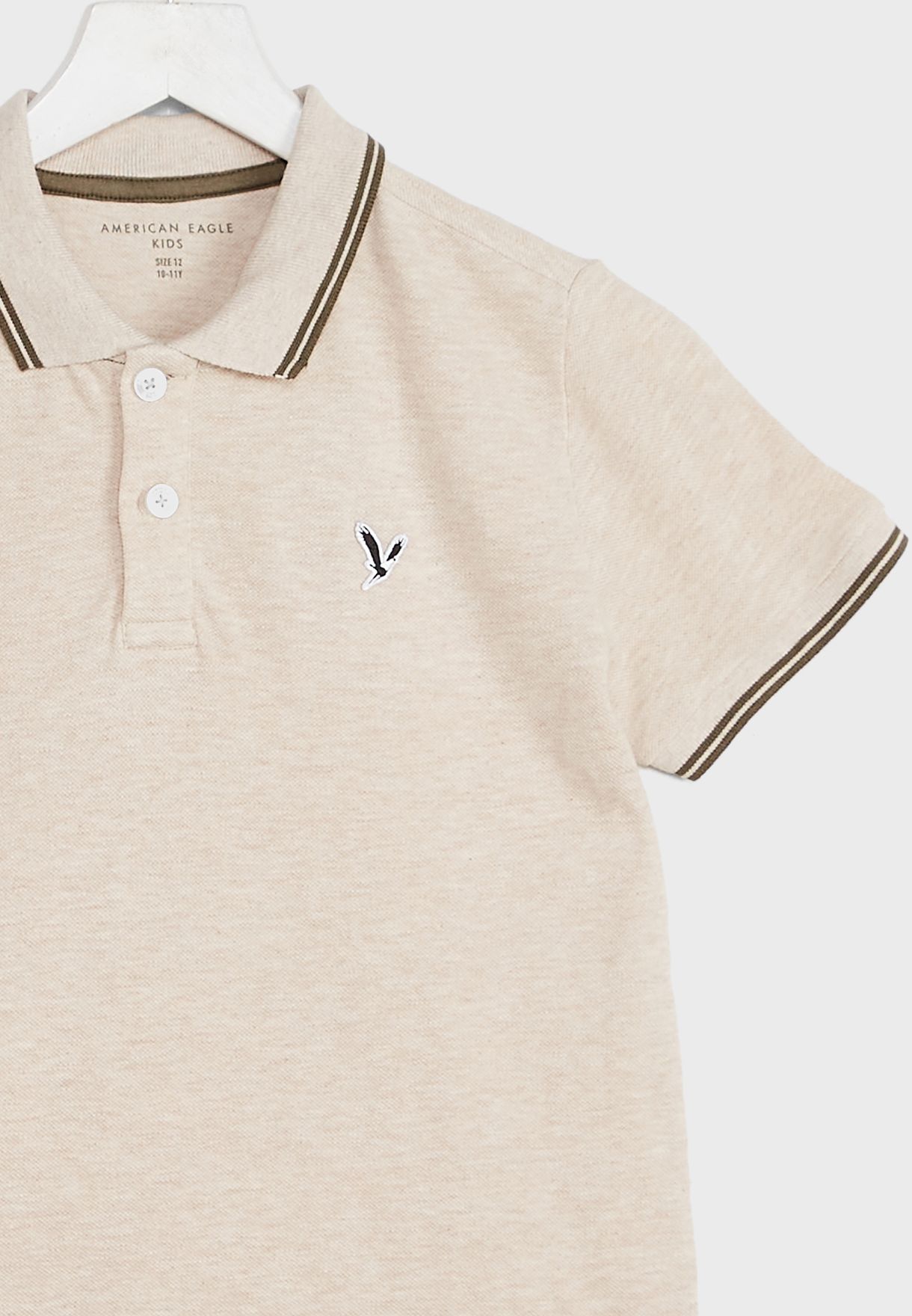 Youth Logo Tipped Polo