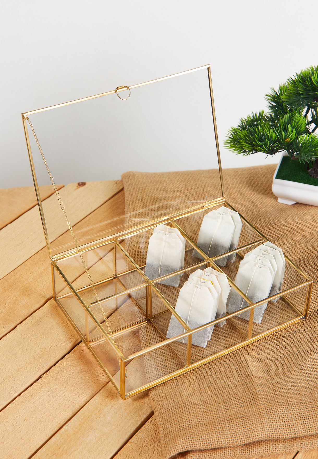 Glass Tea Storage Box
