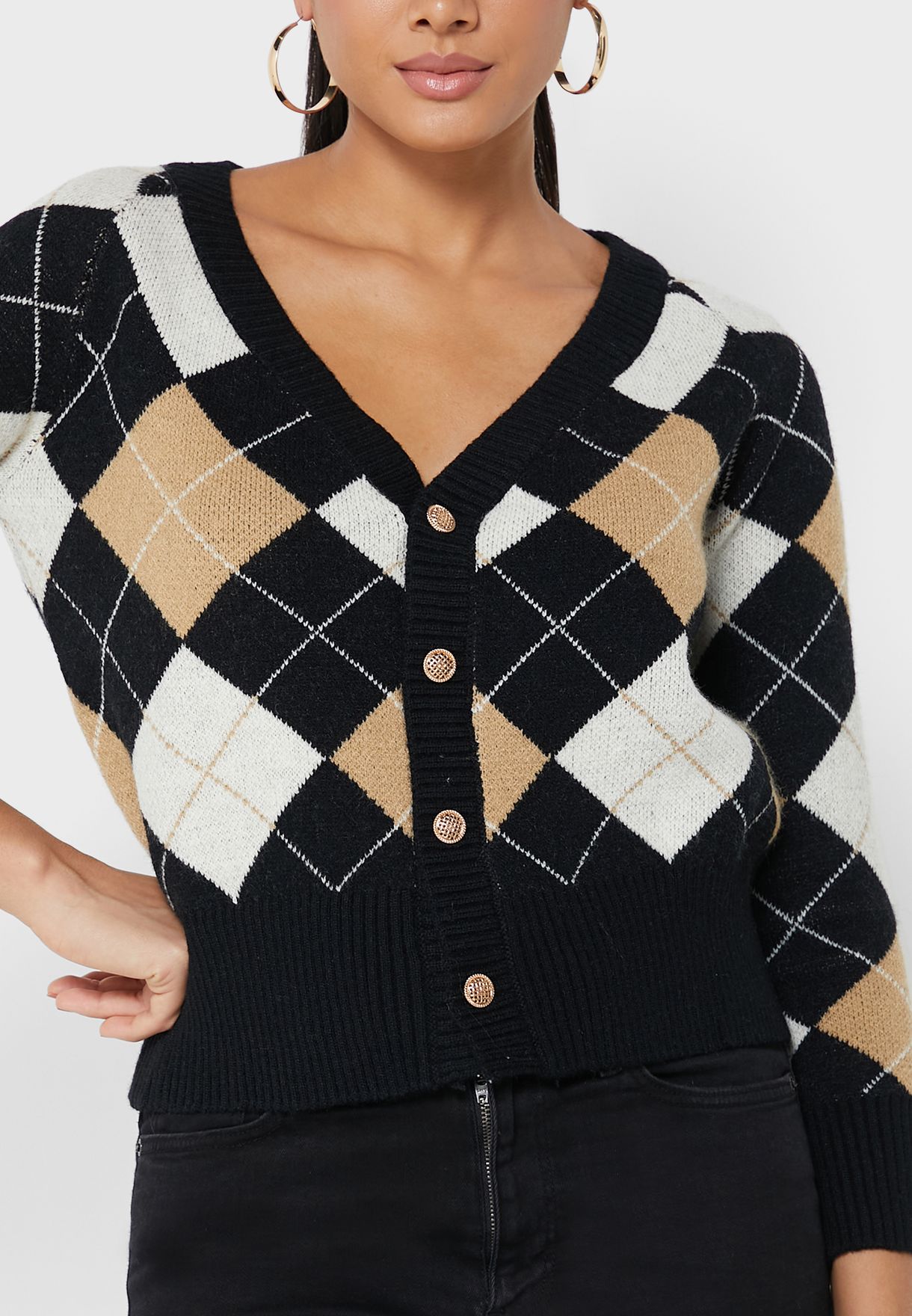 Button Down Knitted Cardigan