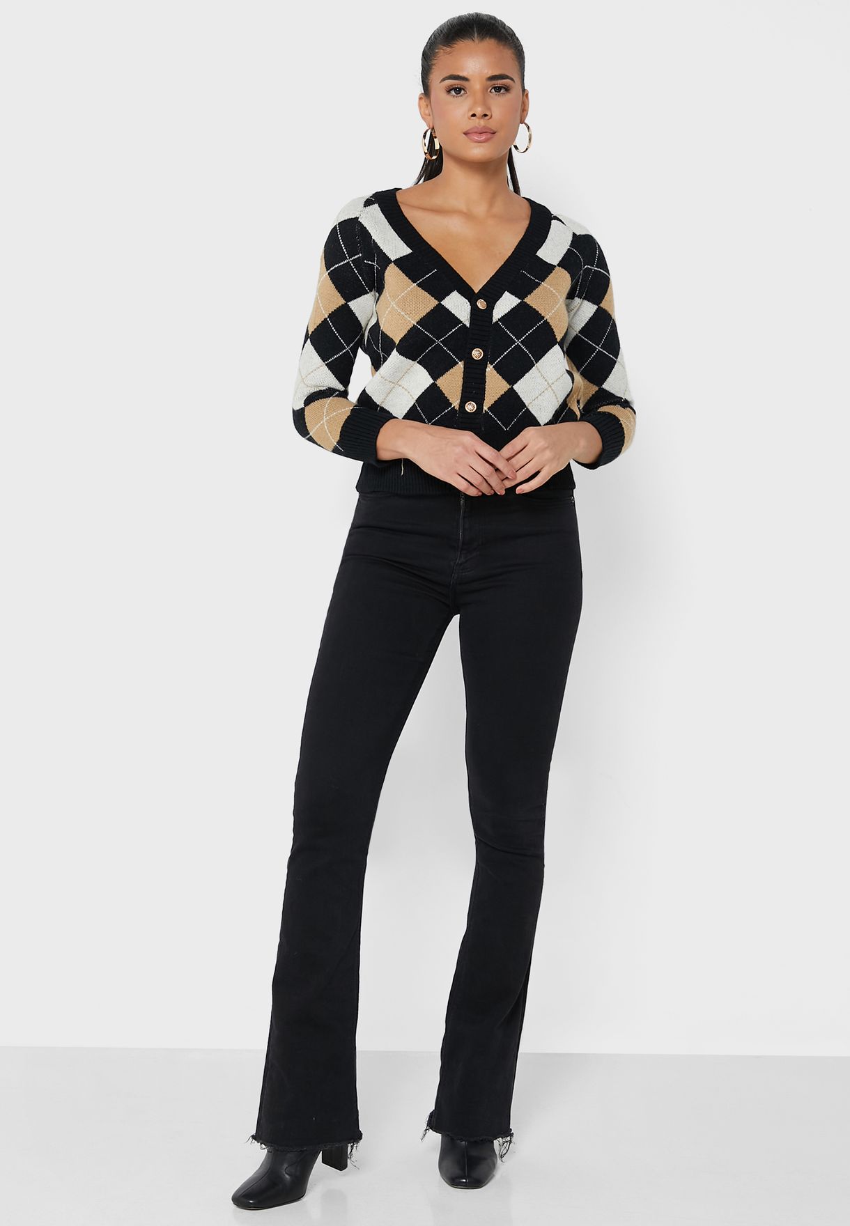 Button Down Knitted Cardigan