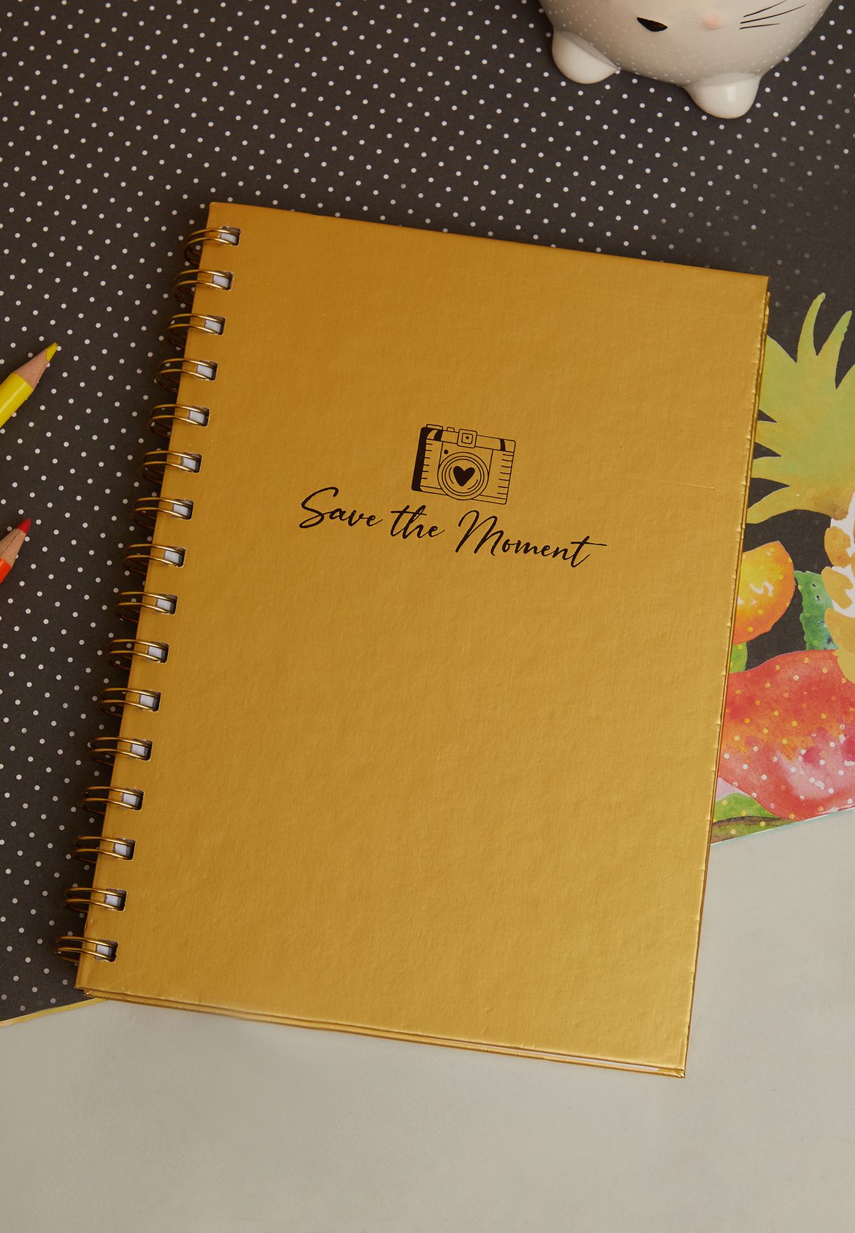 A5 Spiral Hardcover Notebook - Save The Moment