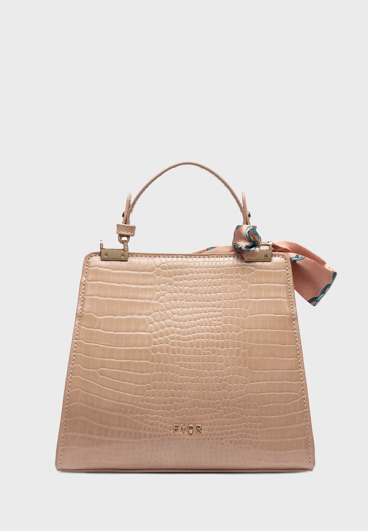 Casual Textured Chain Detail Tote