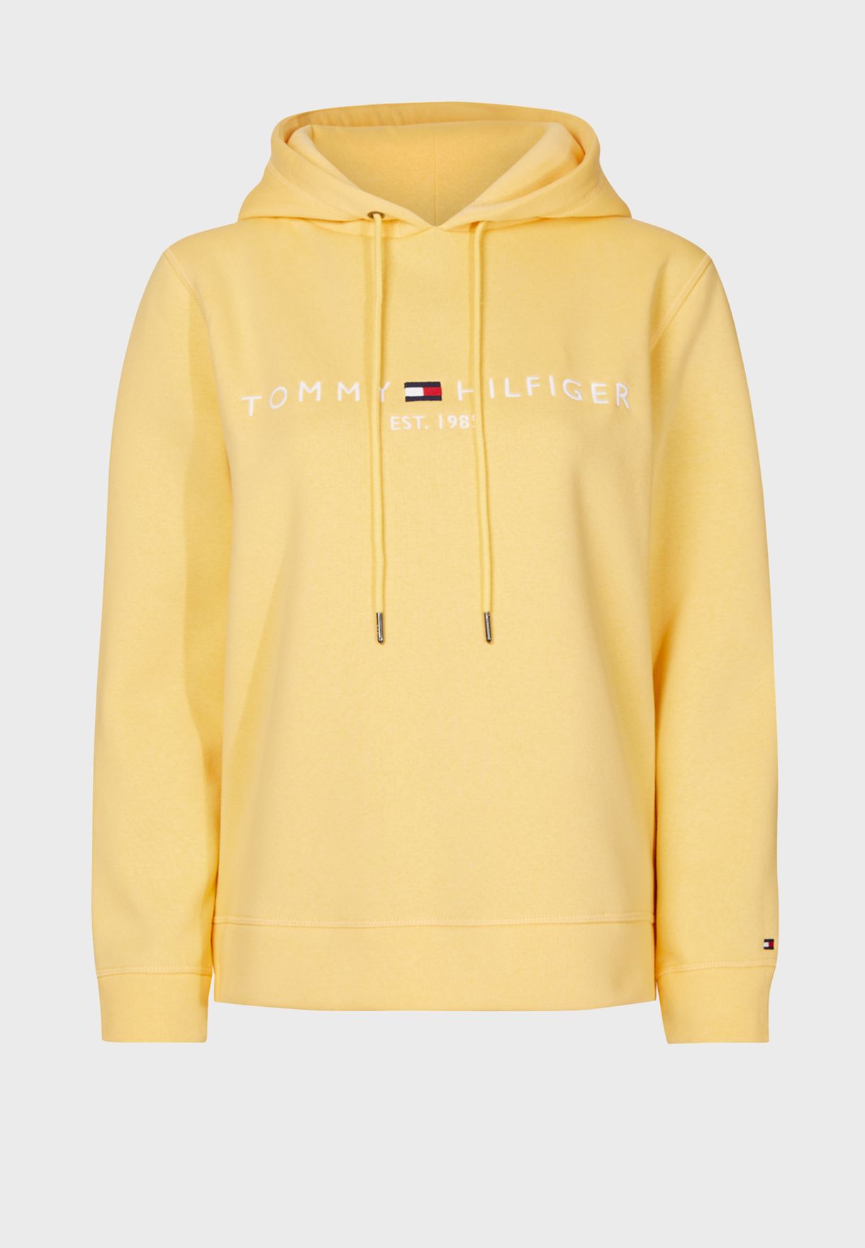 hilfiger yellow hoodie