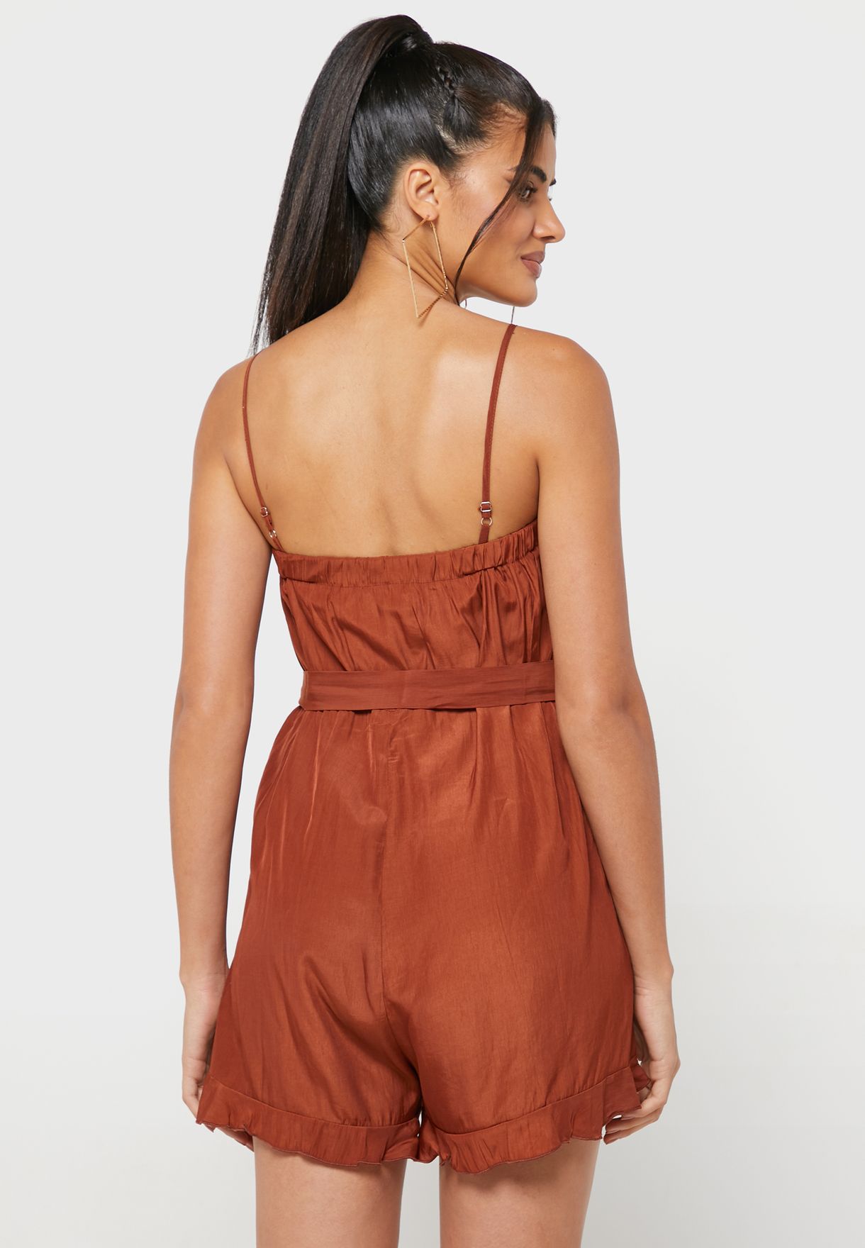 Strappy Solid Playsuit