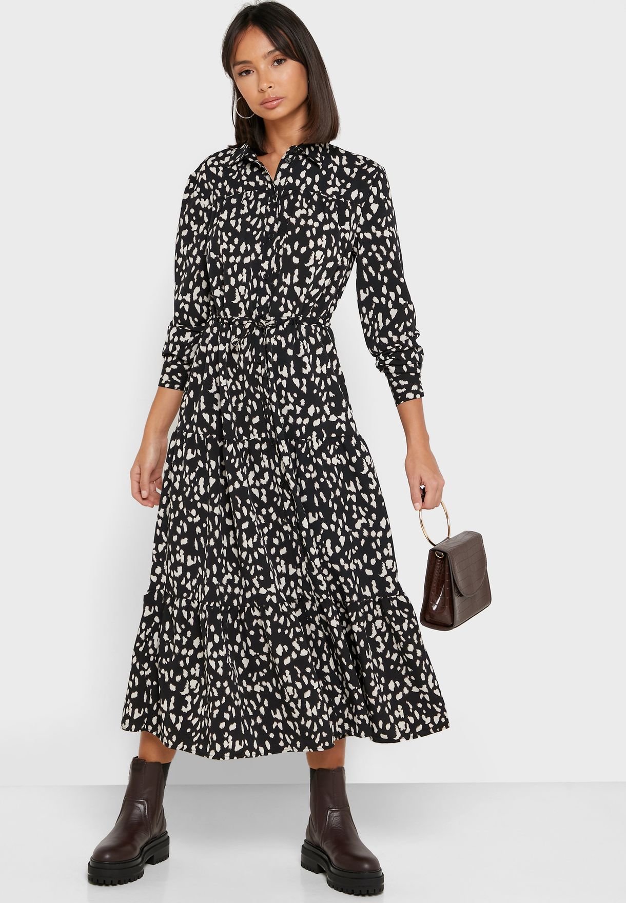 Download Buy Topshop Prints Layered Midi Dress For Women In Mena Worldwide 10t01rmon