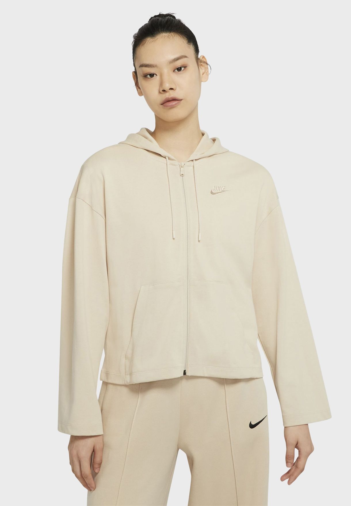 Buy Nike beige NSW Essential Hoodie for 