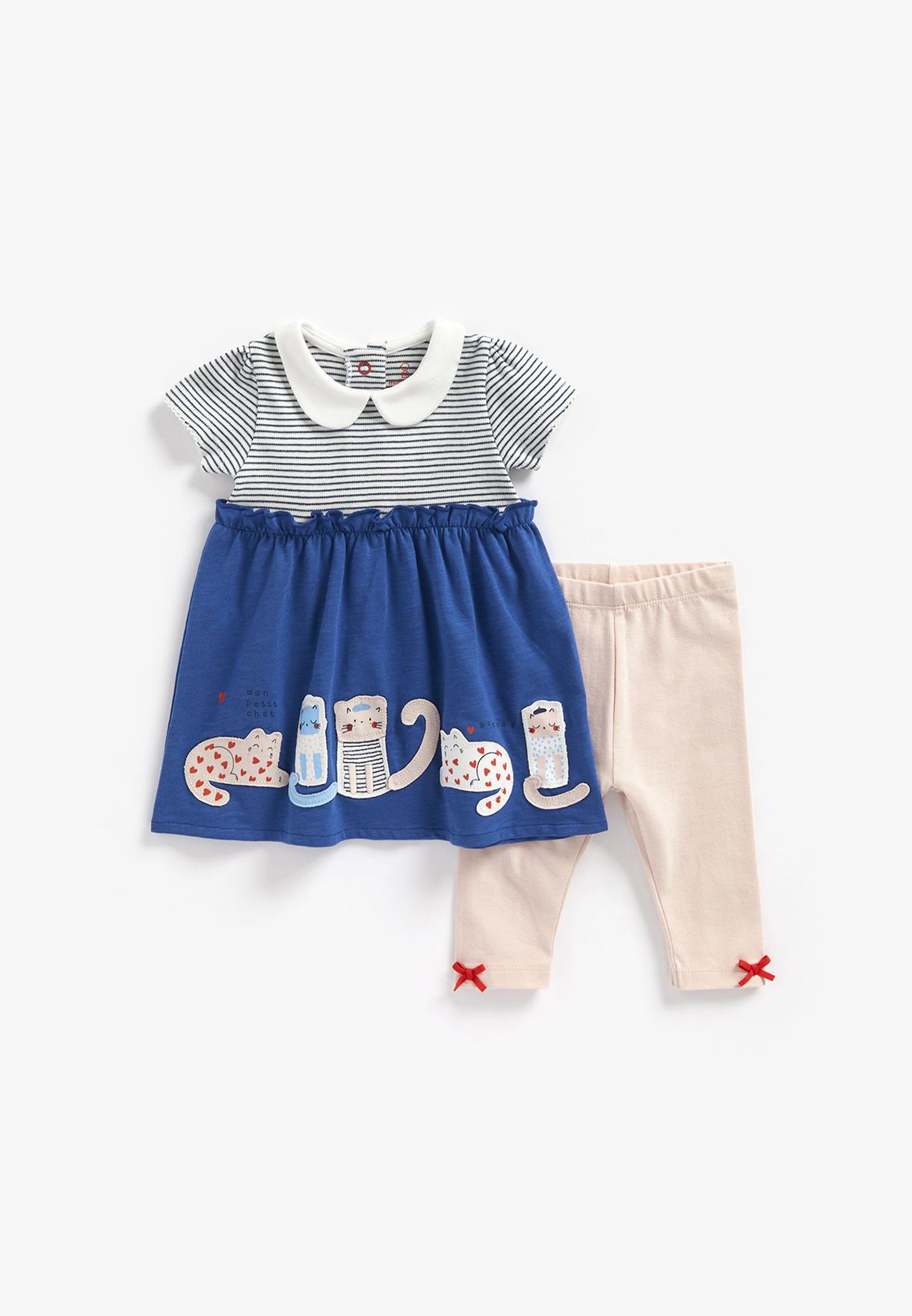 Infant Striped Dress & Legging Set