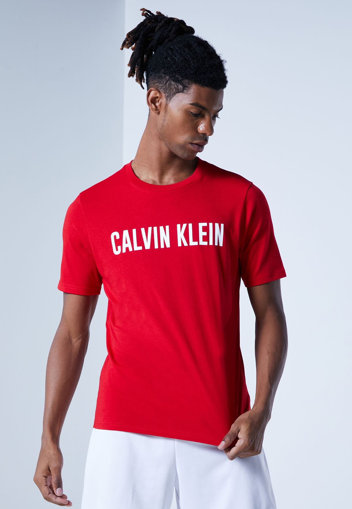 calvin klein red t shirt mens