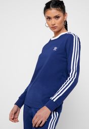 Buy adidas Originals blue 3 Stripe T-Shirt for Women in MENA, Worldwide |  DV2603