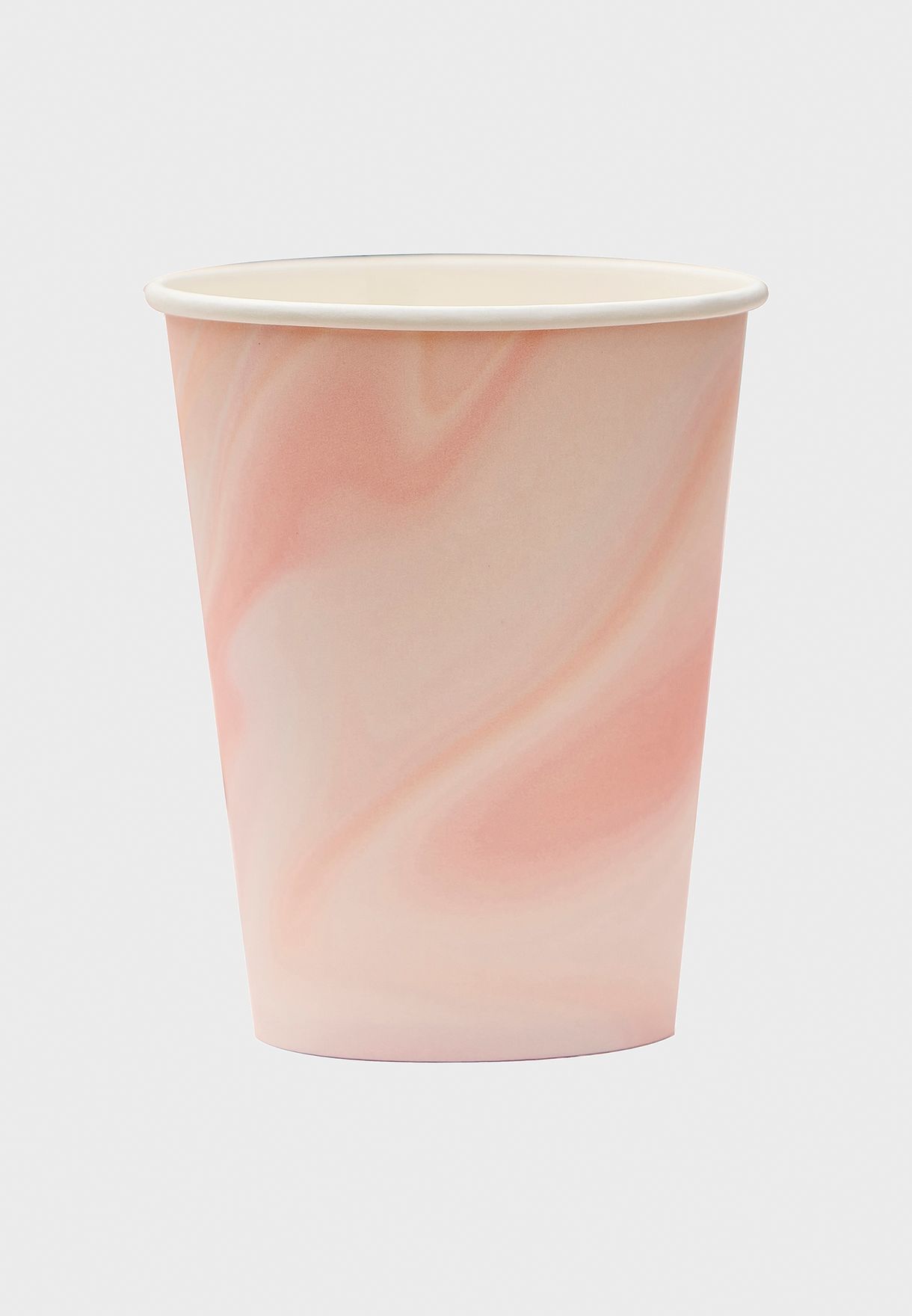 Pink Marble Paper Cups