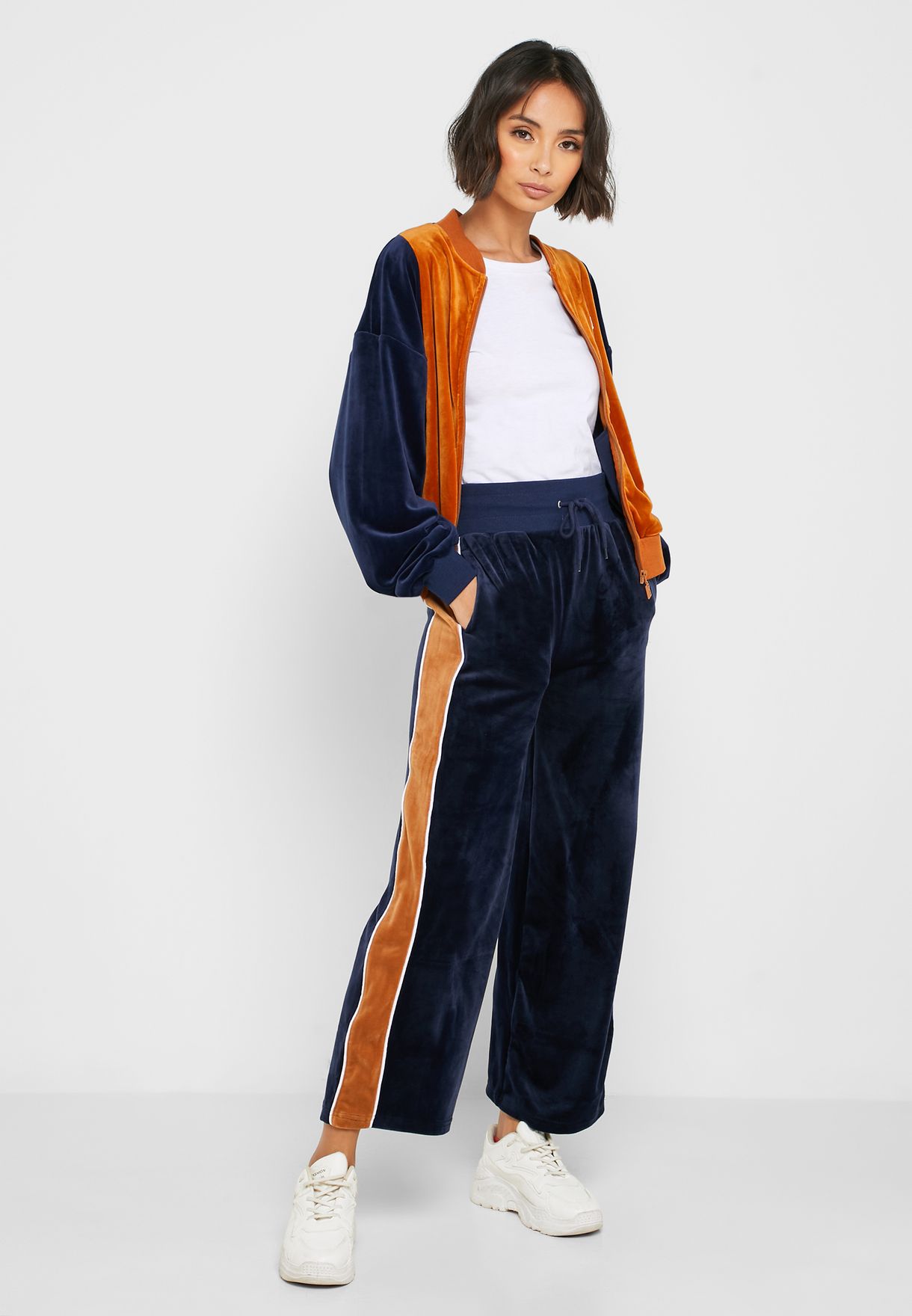 russell athletic velour track pants