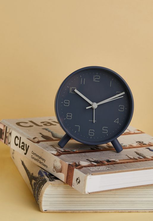Lofty Metal Matt Alarm Clock