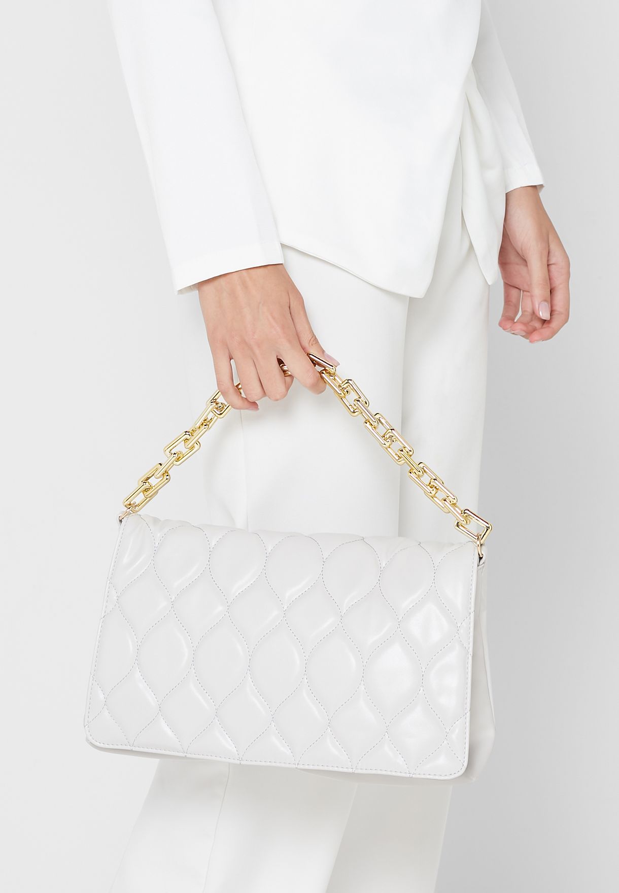 Quilted Oversized Clutch Bag