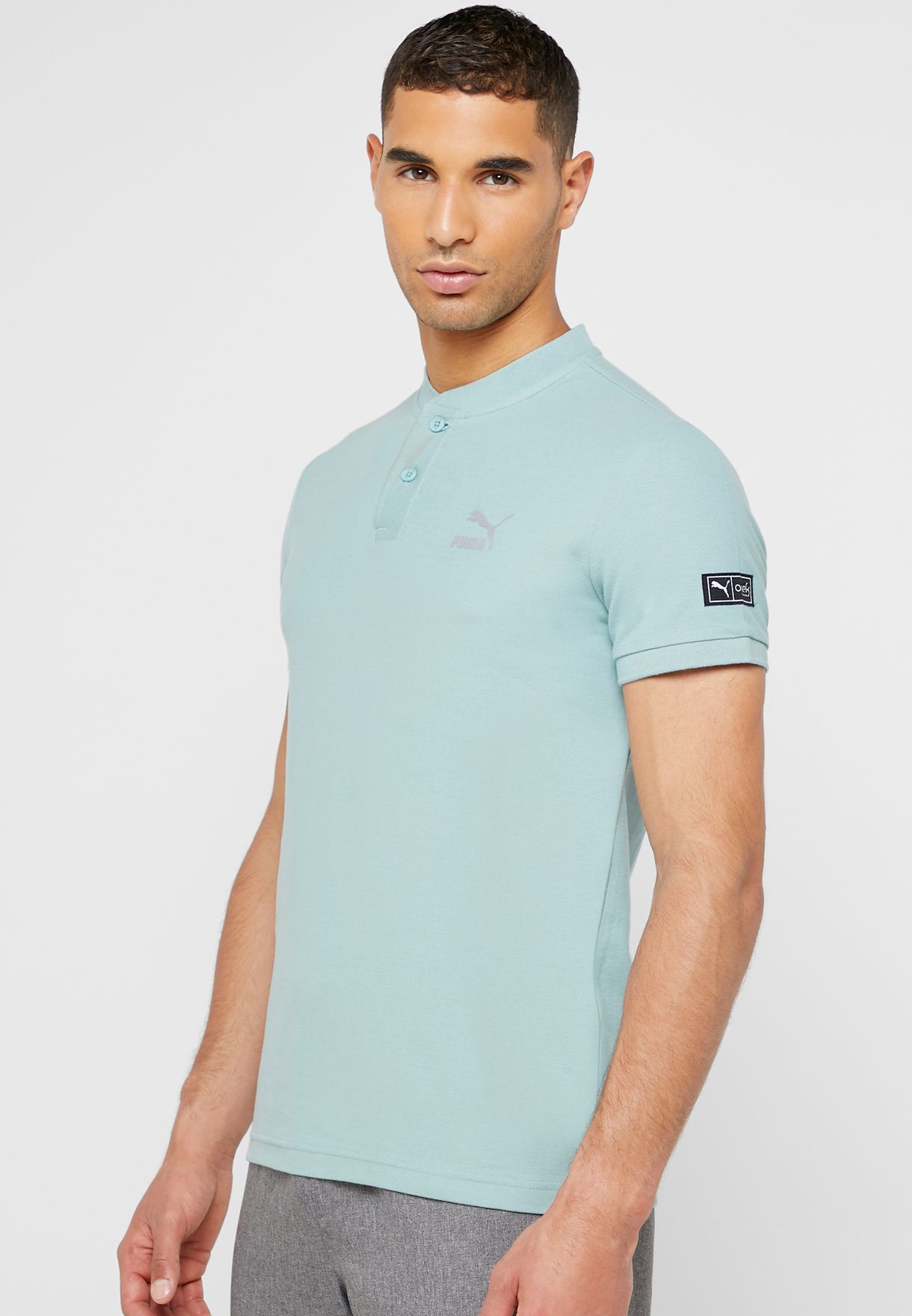 puma blue polo t shirt