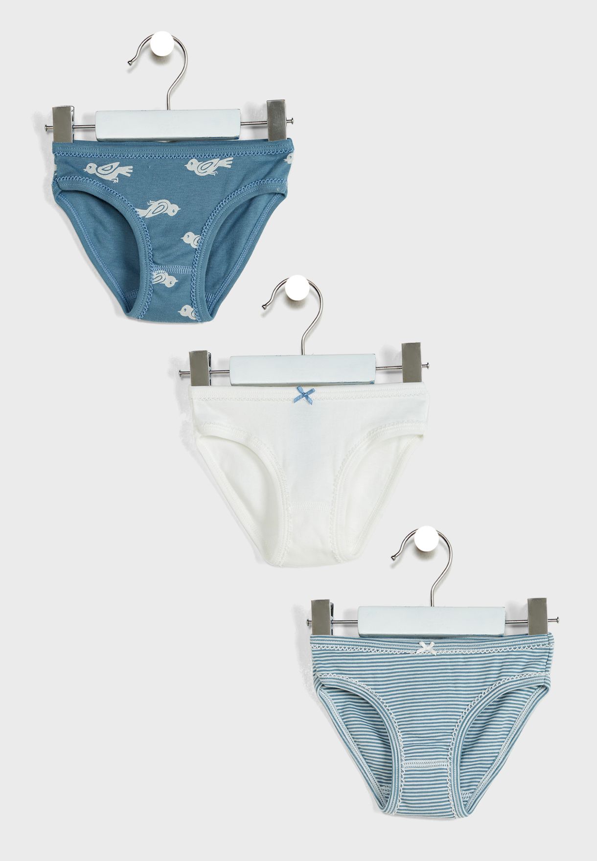 Kids 3 Pack Printed Panties