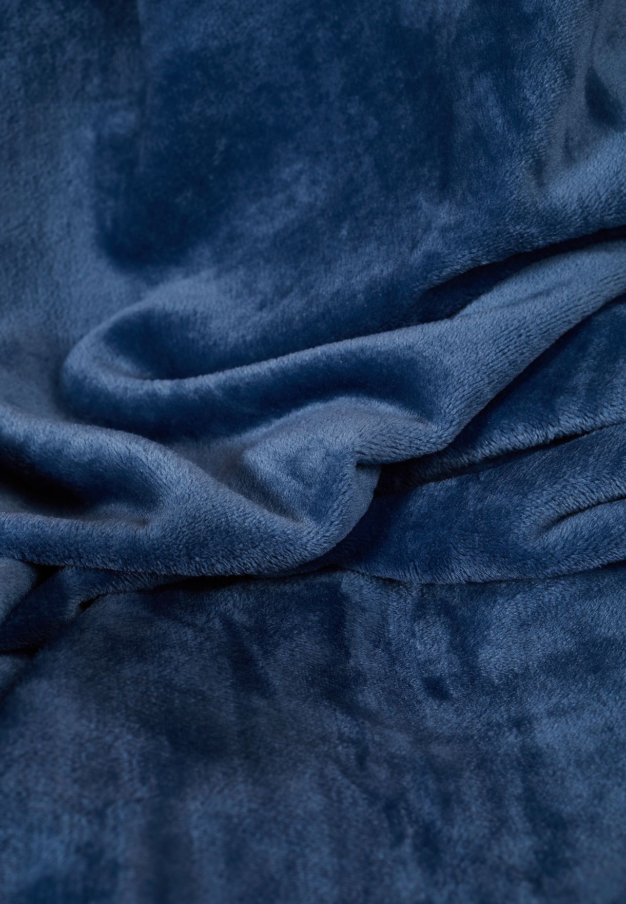 Navy Flannel Blanket 130X160Cm