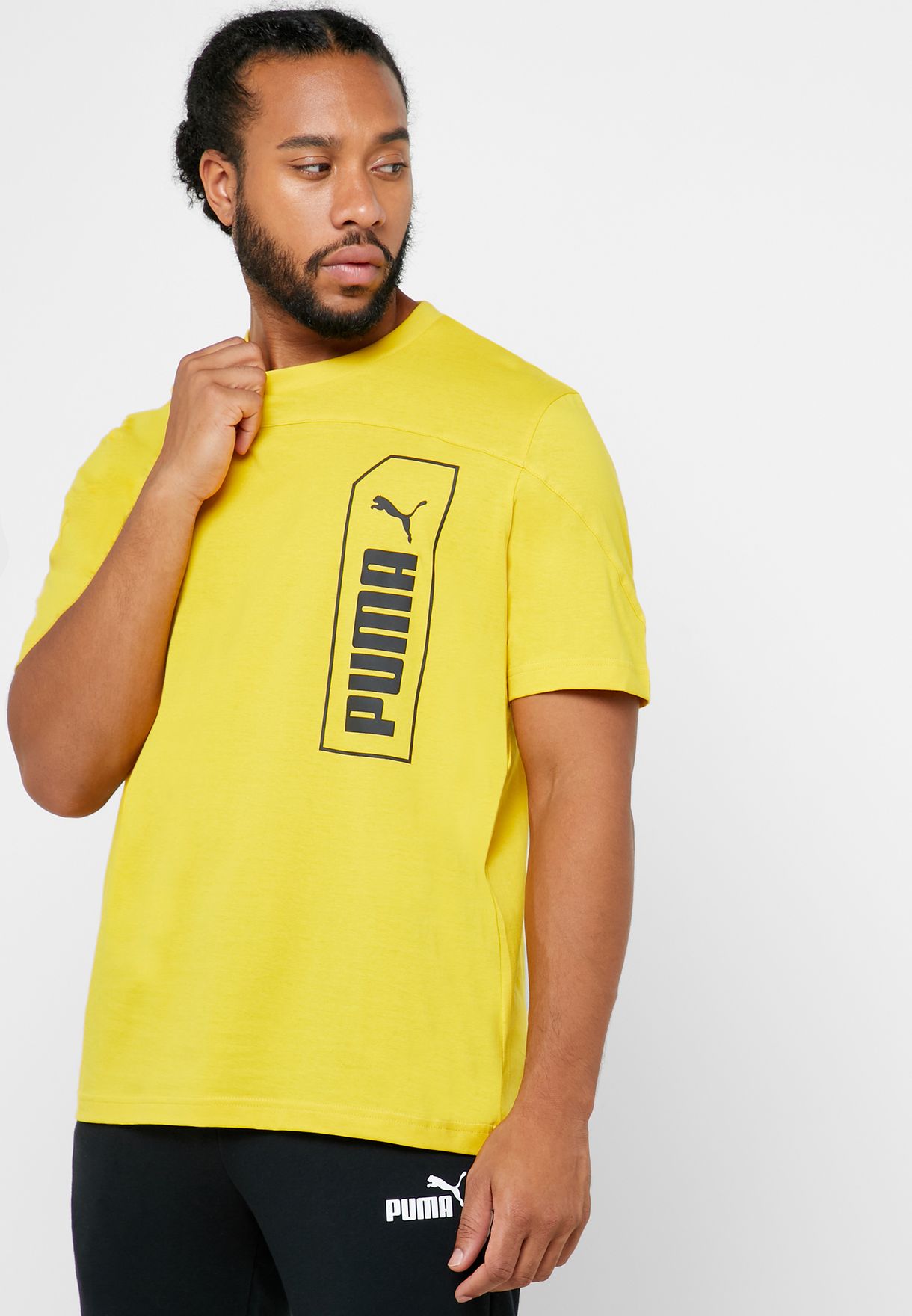 Buy PUMA yellow Nu-Tility T-Shirt for 