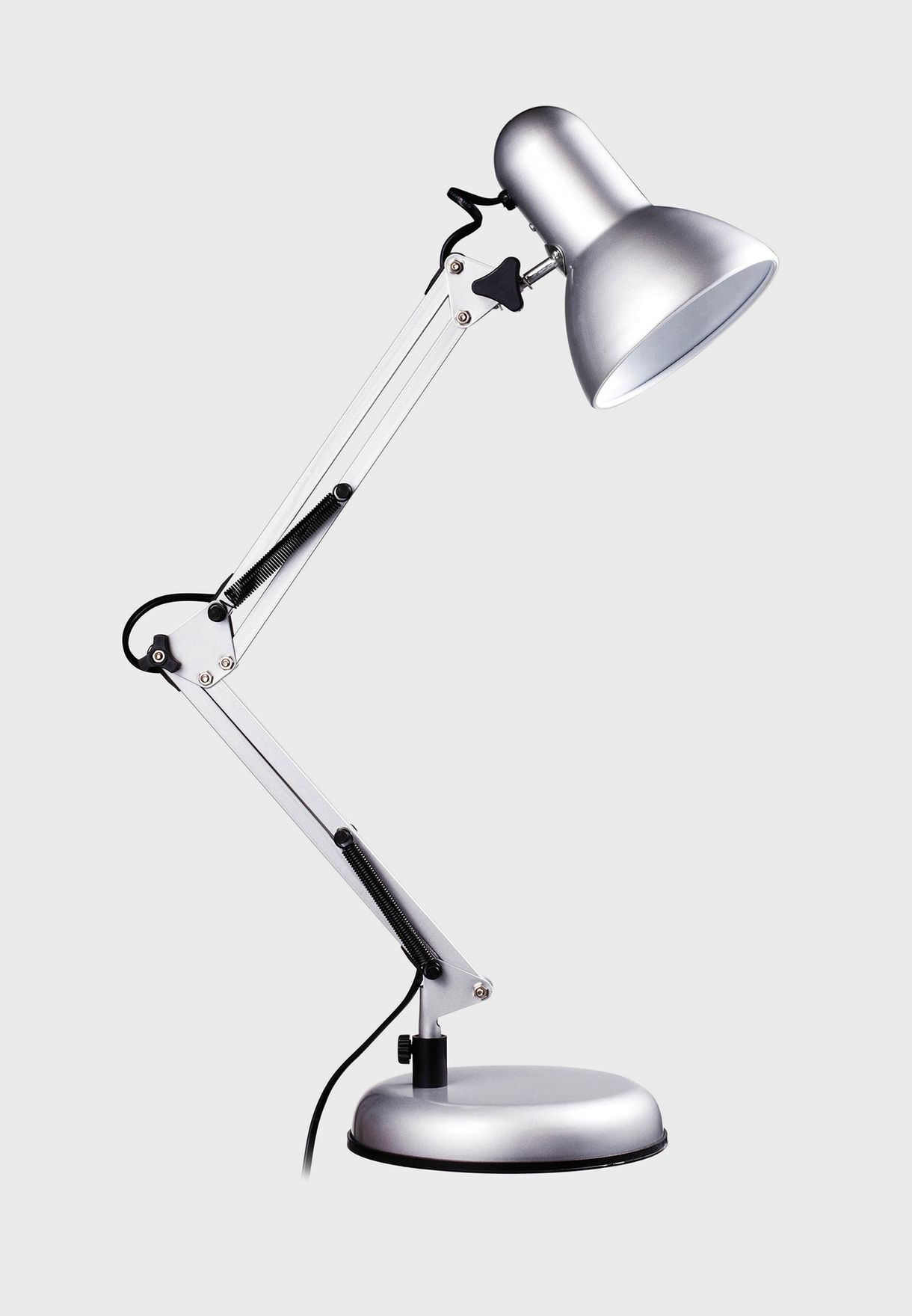 Silver Adjustable Studio Desk Lamp