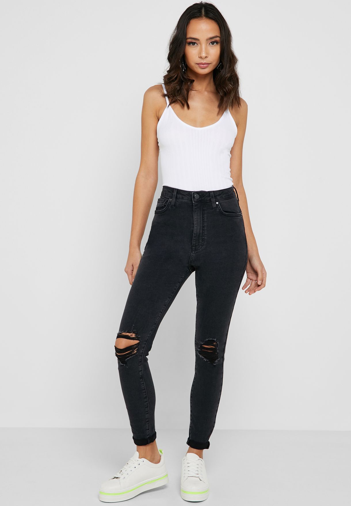 Forever 21 Women's Baggy Distressed Jeans in Light Denim, 14 | CoolSprings  Galleria
