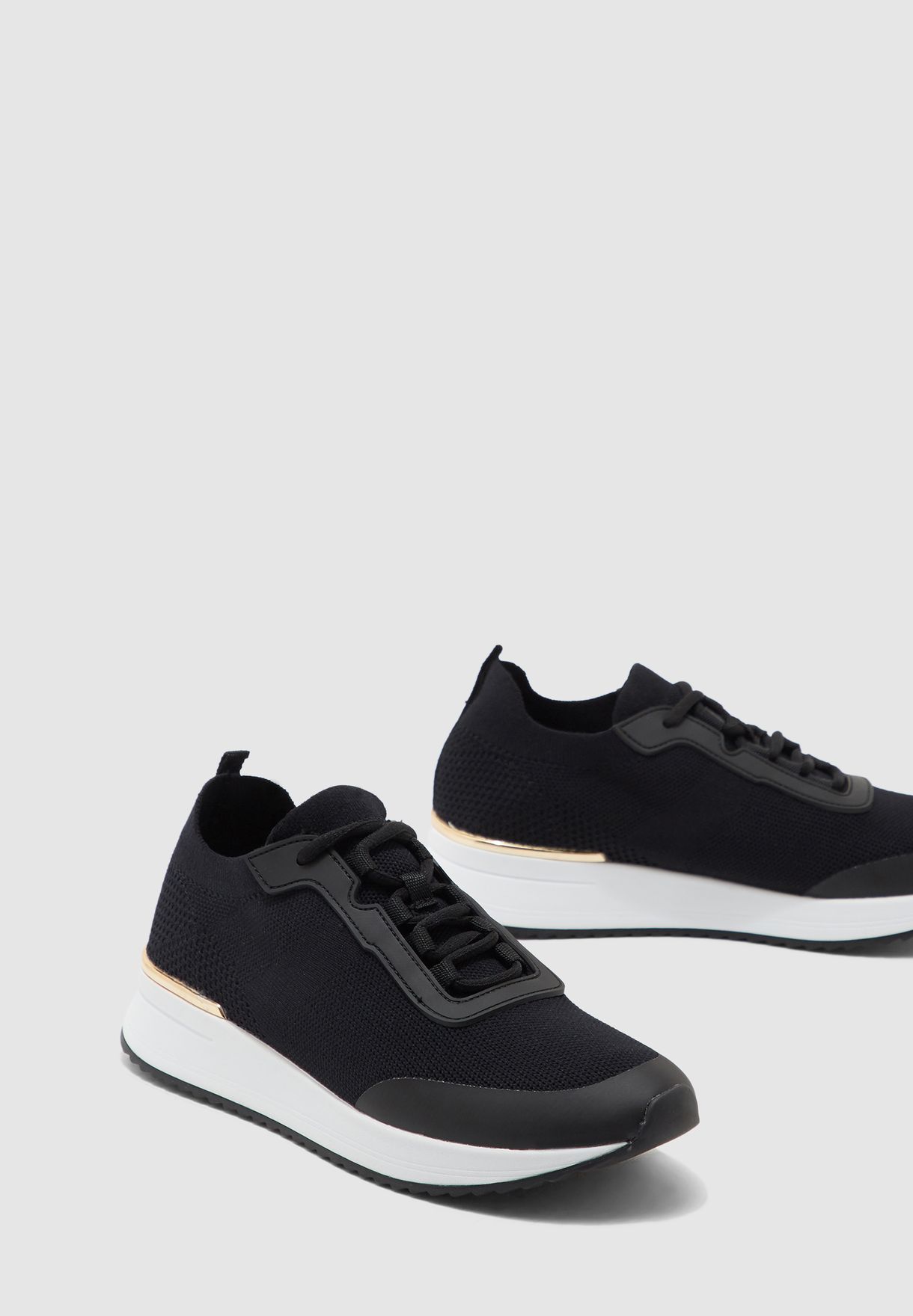 aldo black tennis shoes