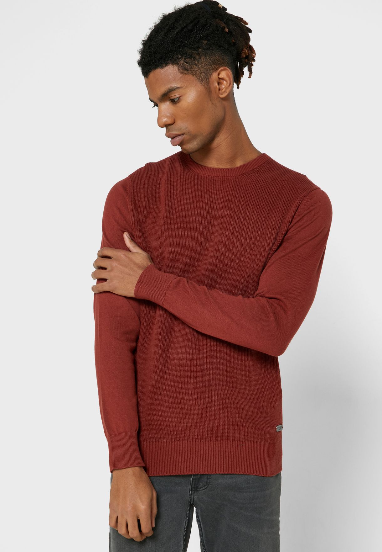 mk orange sweater