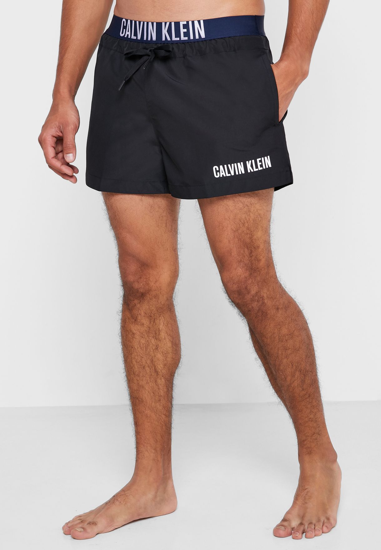 Buy Calvin Klein black Drawstring Shorts for Men in Muscat, Salalah