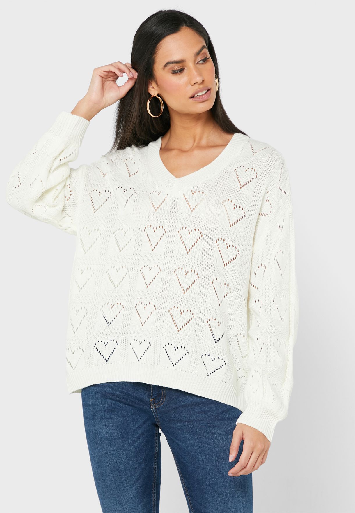 Heart Intarsia Sweater