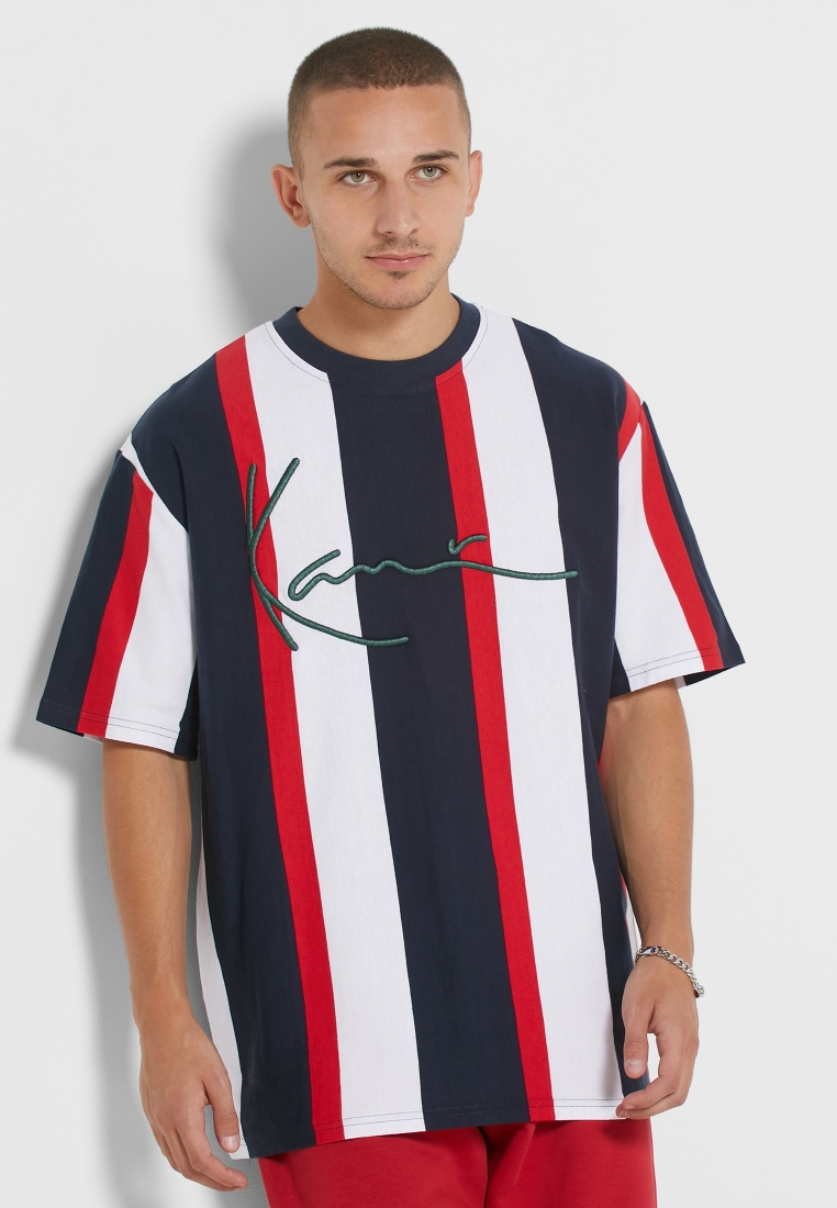 Kritisk baggrund Nysgerrighed Buy Karl Kani multicolor Signature Stripe T-Shirt for Men in MENA, Worldwide