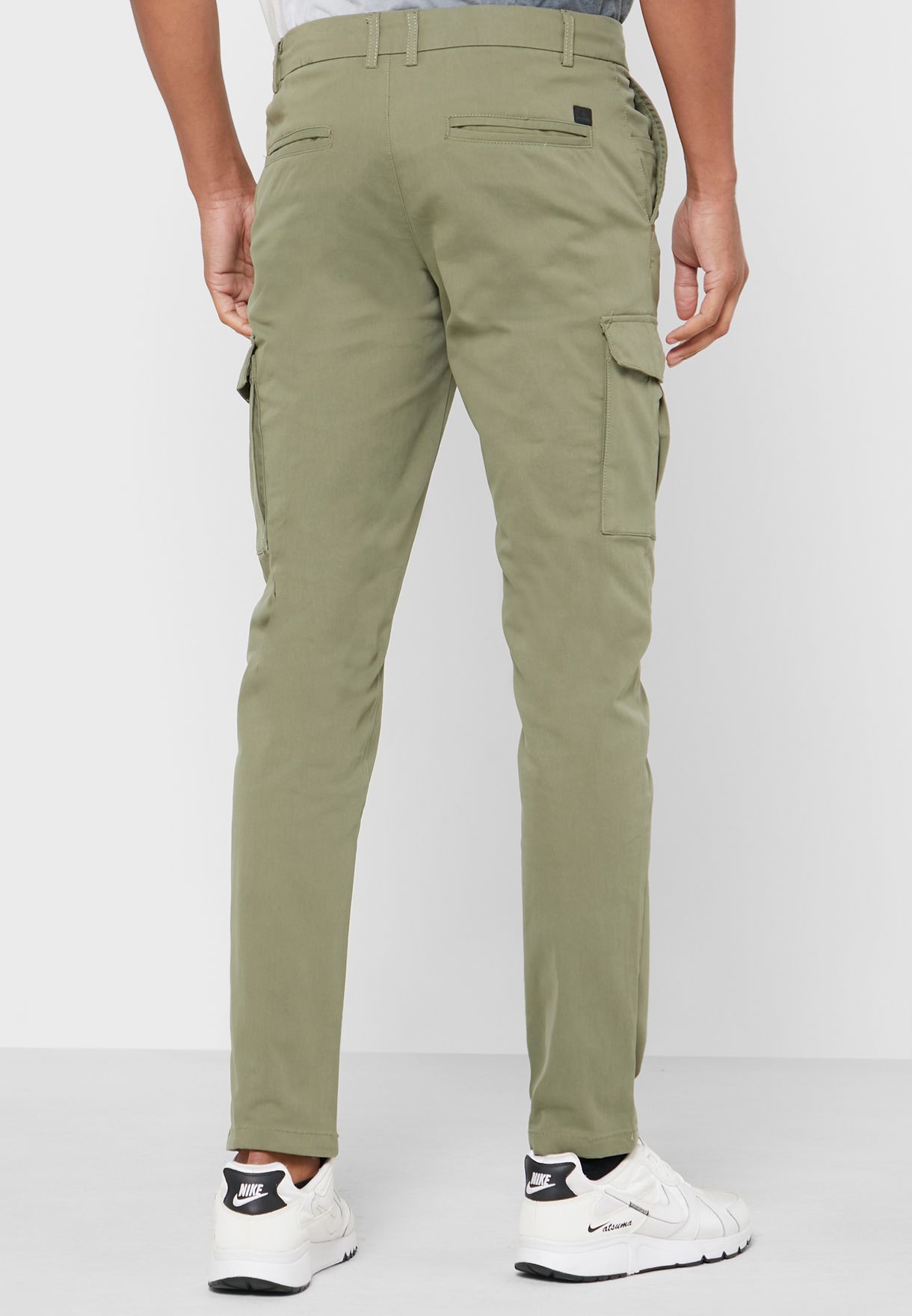 Buy Jack Jones green Slim Fit Cargo Pants for Men in Riyadh, Jeddah