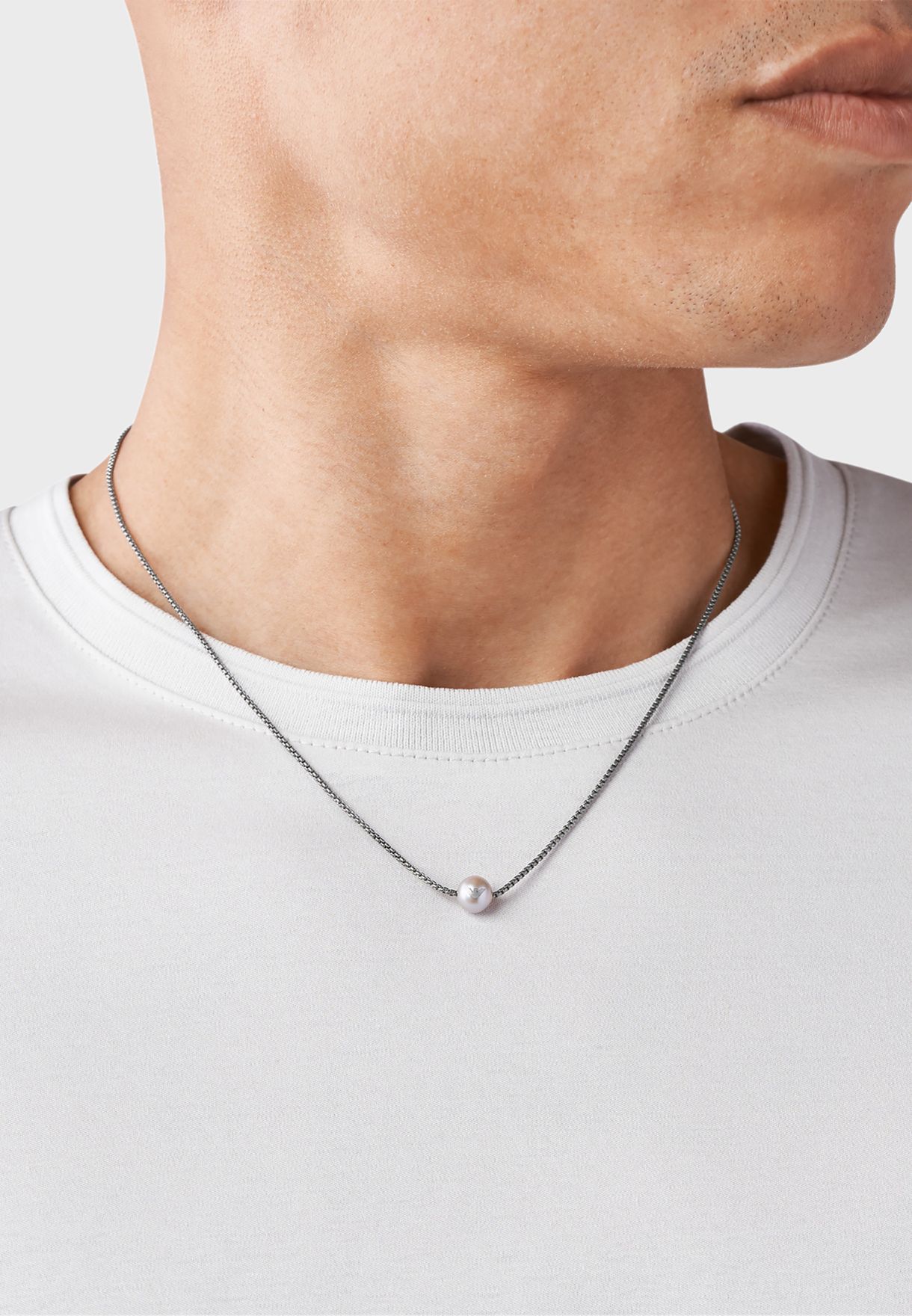 Buy Emporio Armani silver Egs2806060 Pearl Pendant Necklace for Men in  Manama, Riffa