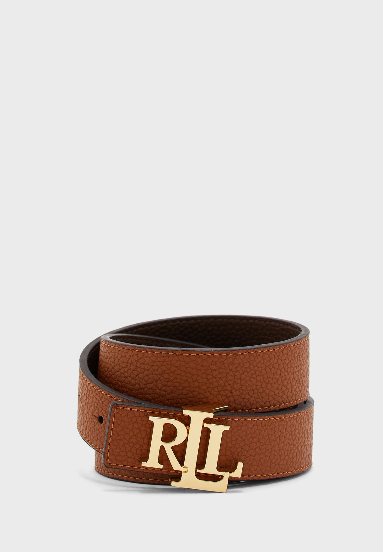 Buy Lauren Ralph Lauren brown Reversible Logo Belt for Women in MENA ...