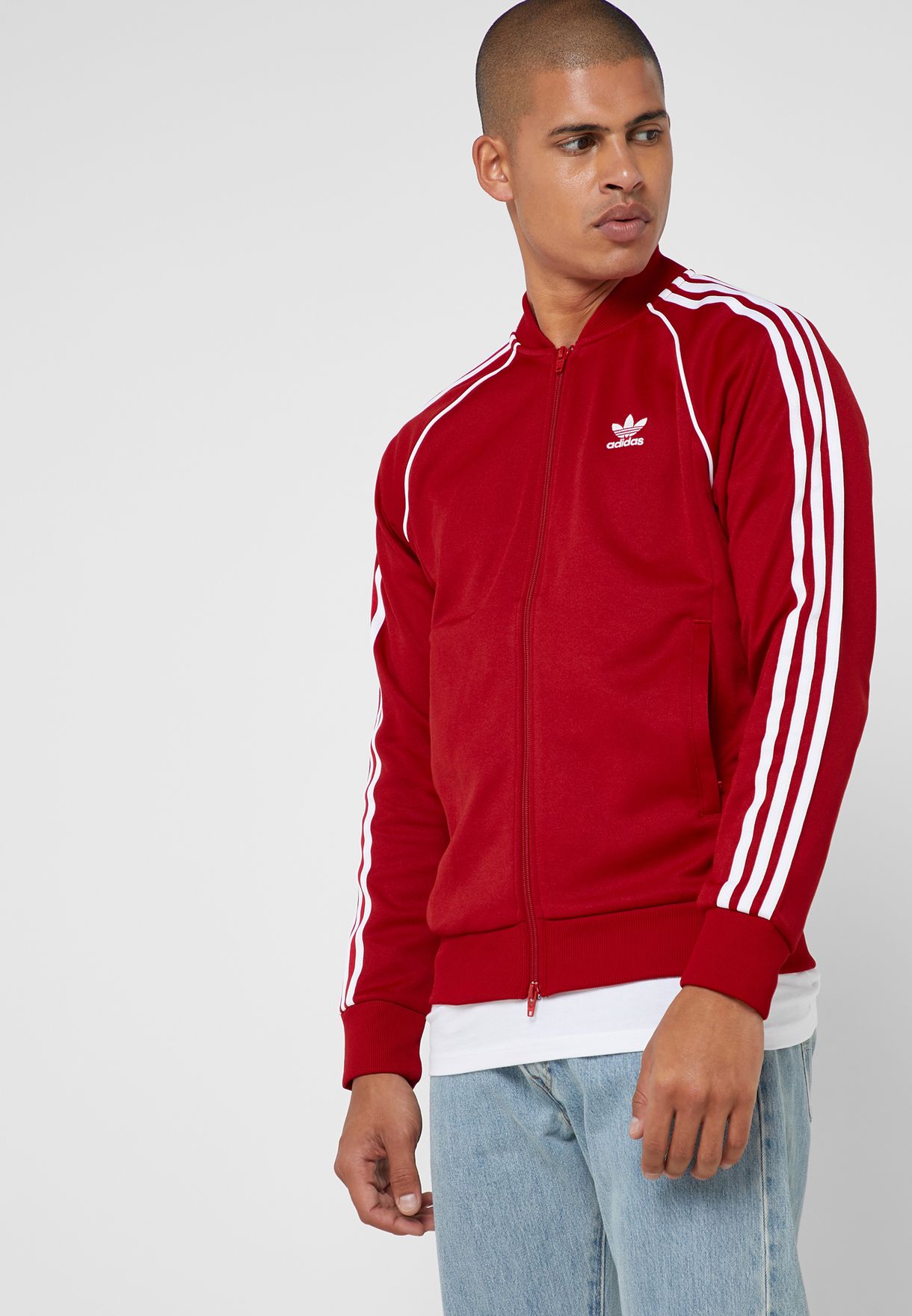 Buy adidas Originals red adicolor Superstar Track Jacket for Men in MENA,  Worldwide | DV1514