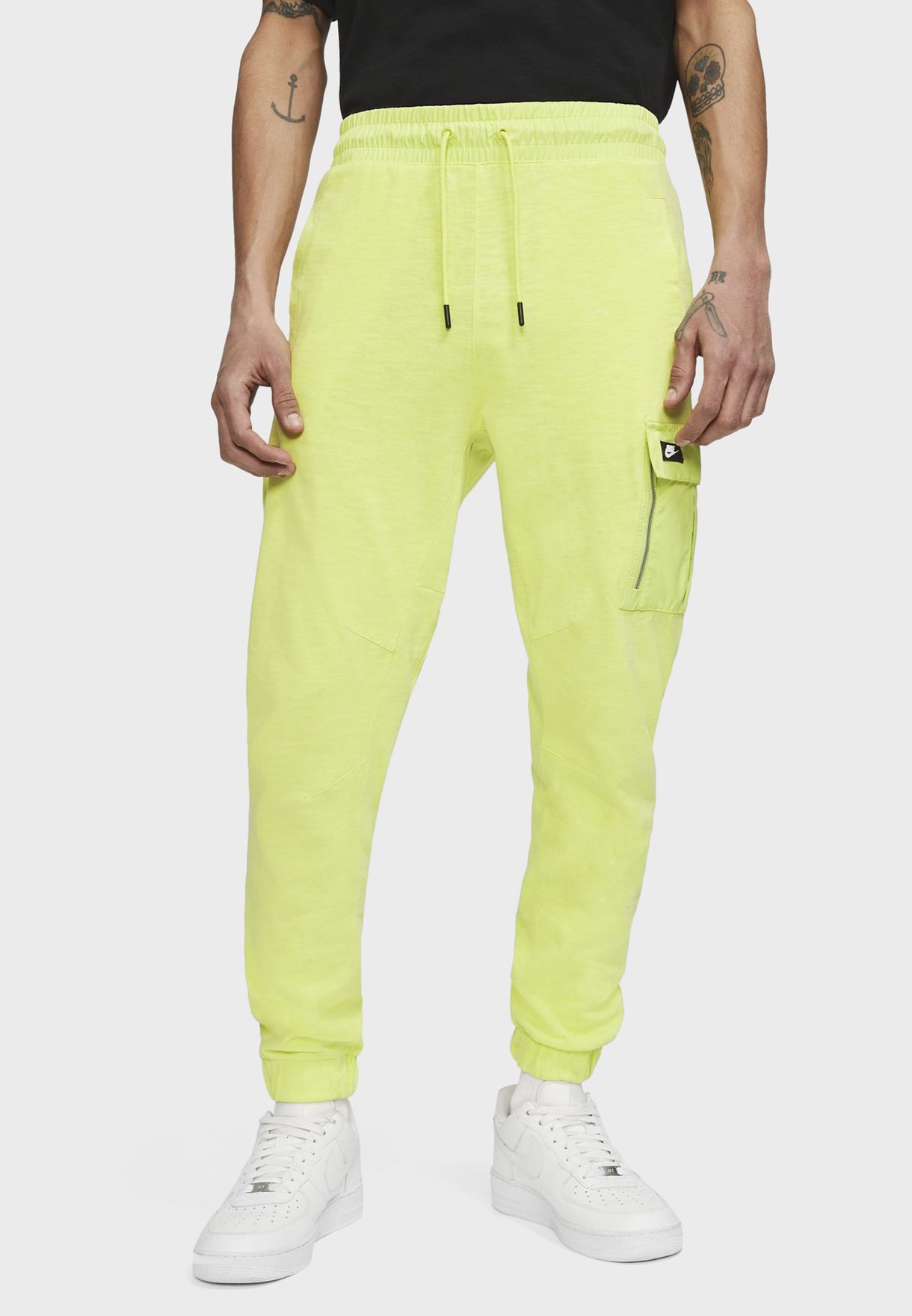 yellow nike sweatpants