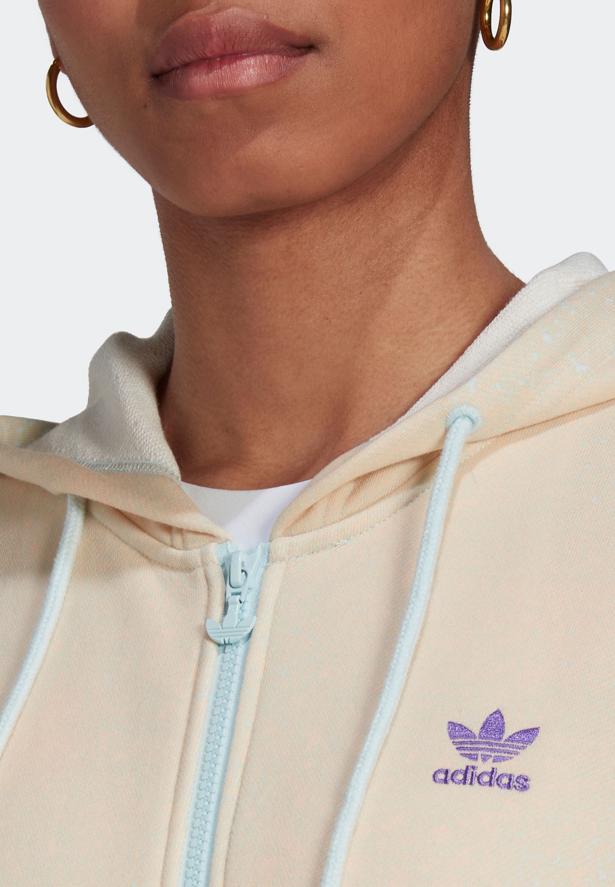 All Over Printed Zip Hoodie