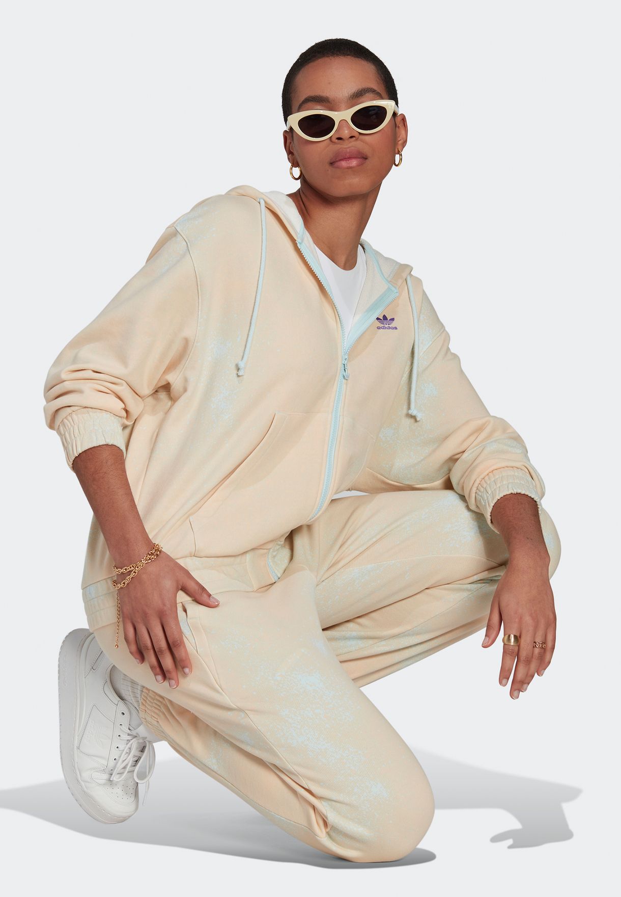 All Over Printed Zip Hoodie