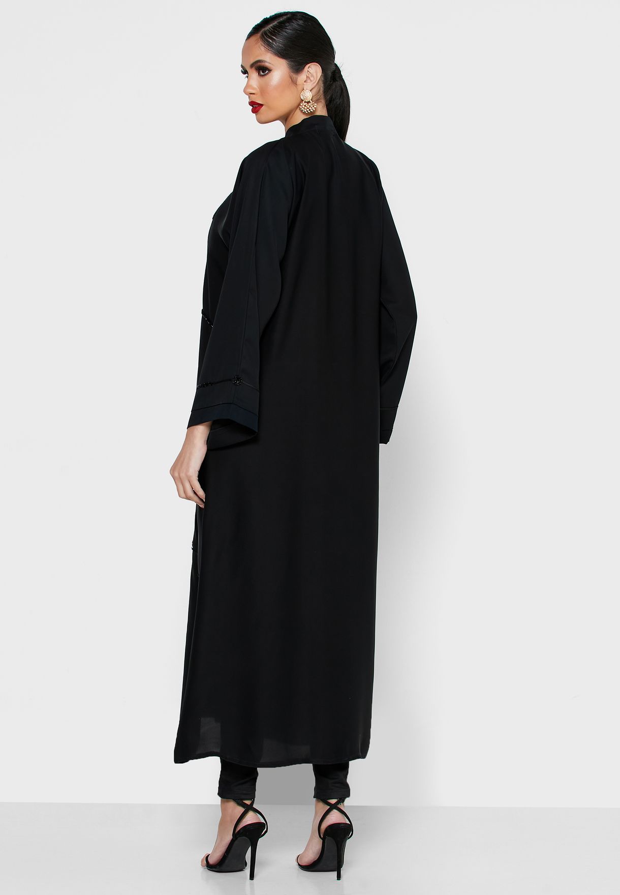 Buy Khizana black Embellished Detail Abaya for Women in MENA, Worldwide ...