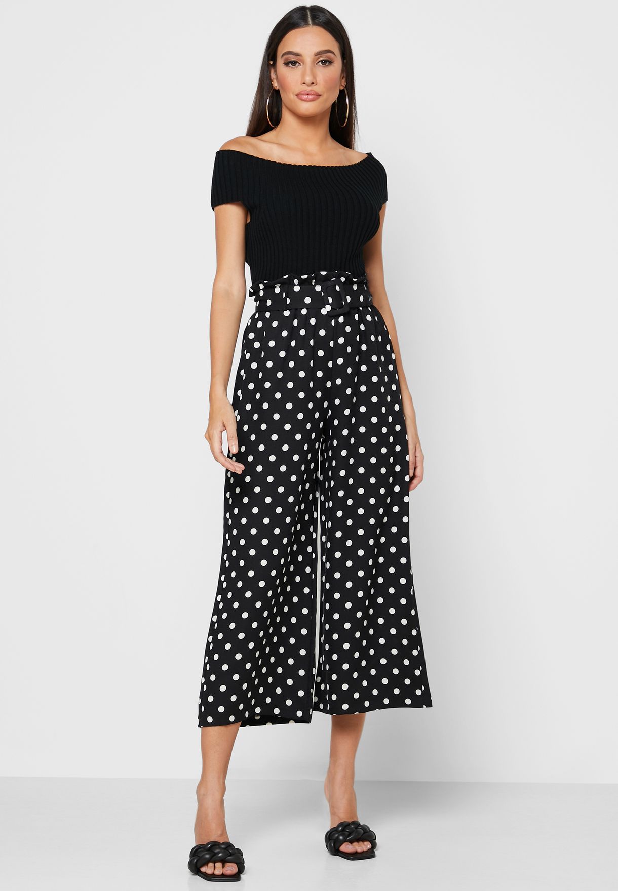 buy-ella-prints-polka-dot-wide-leg-pants-for-women-in-mena-worldwide