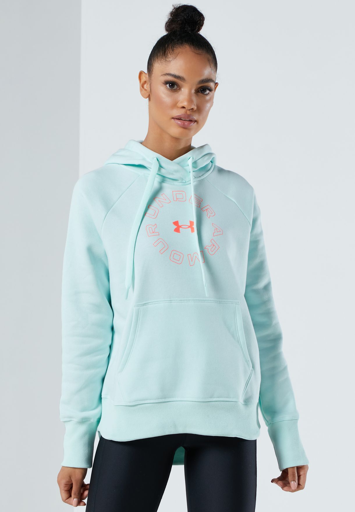 under armour women's rival fleece metallic hoodie