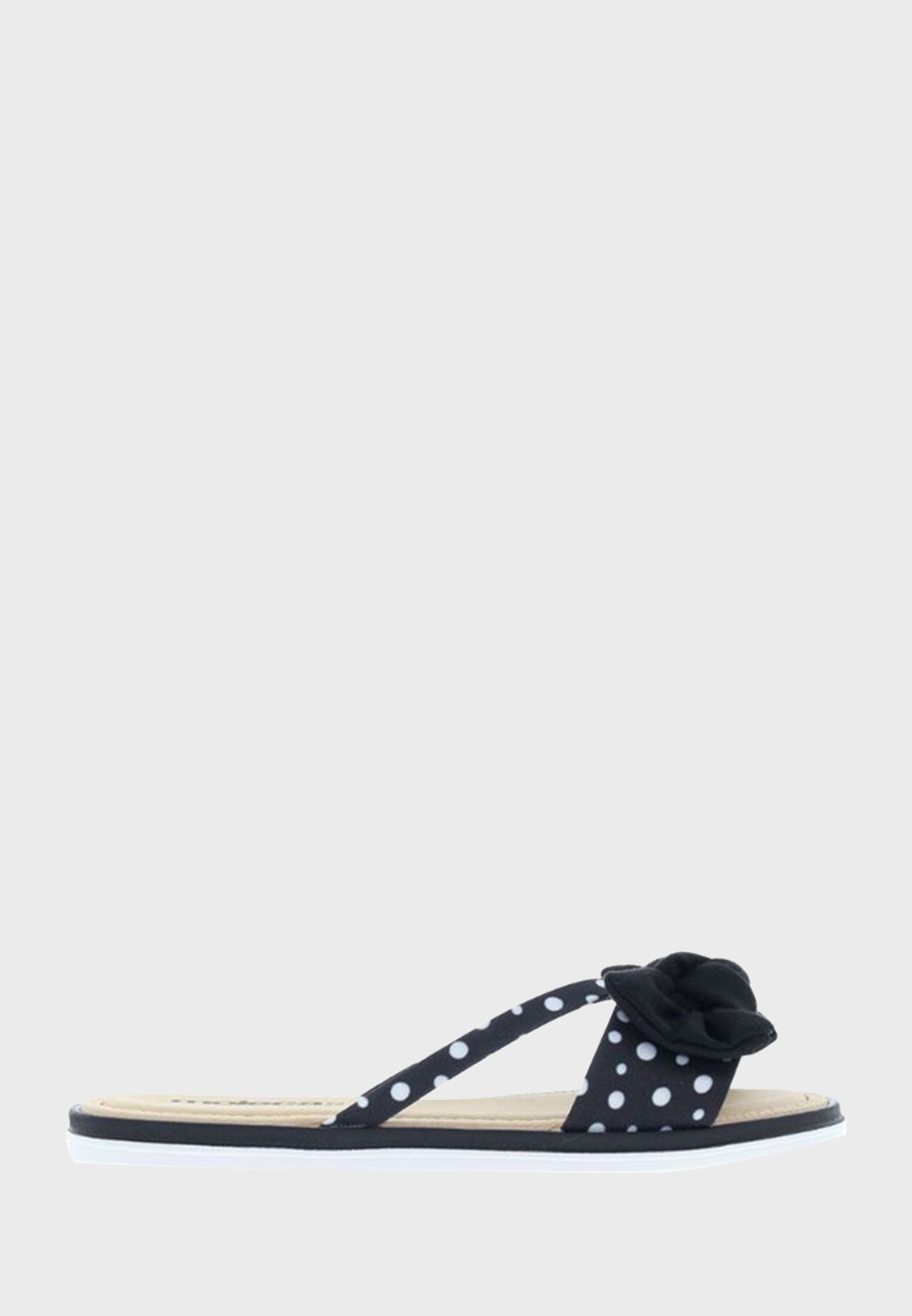 macy's black flat sandals