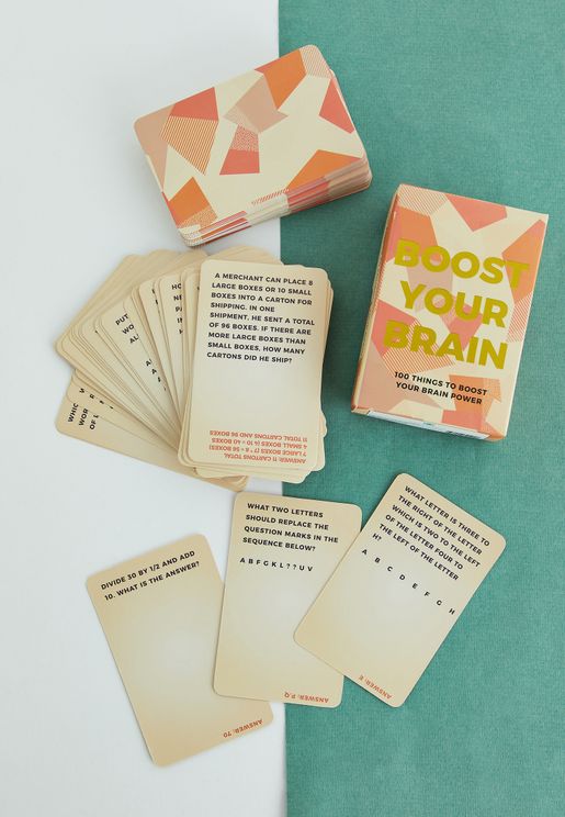 بطاقات اسئلة لتعزيز الدماغ