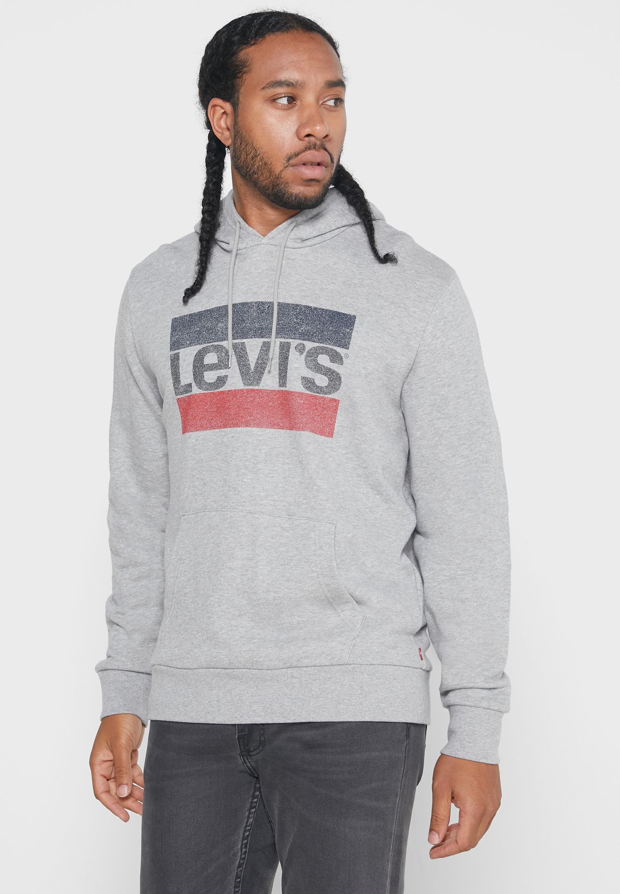 levis grey hoodie