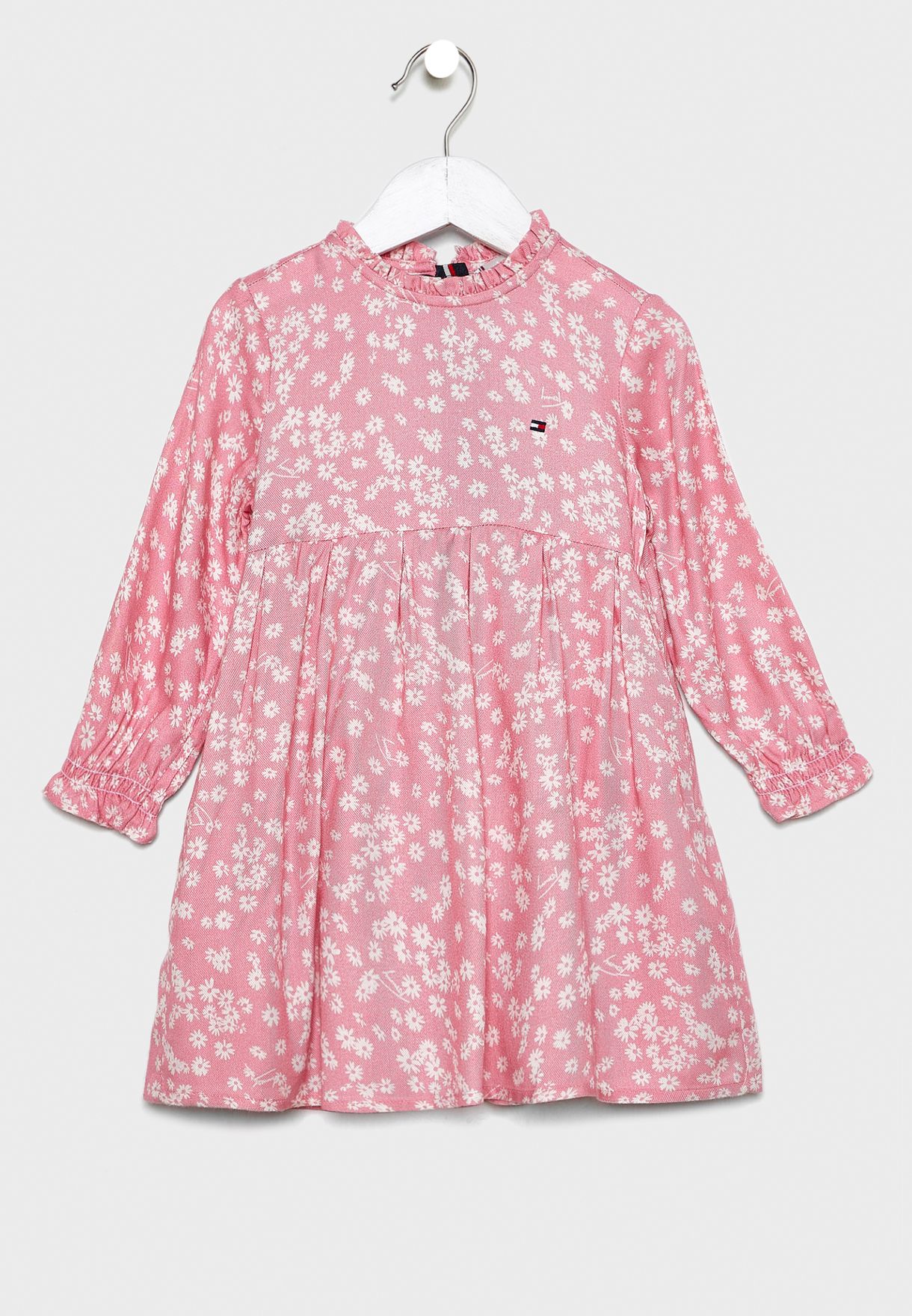 tommy hilfiger pink floral dress